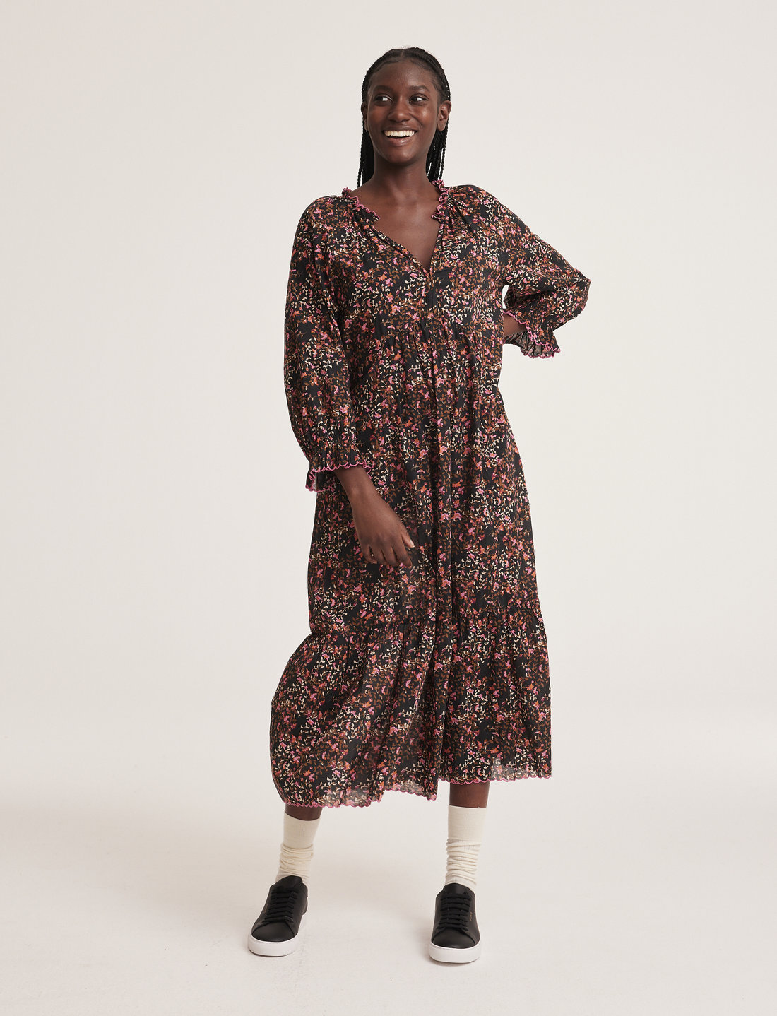 Odd molly top flower wrap dress