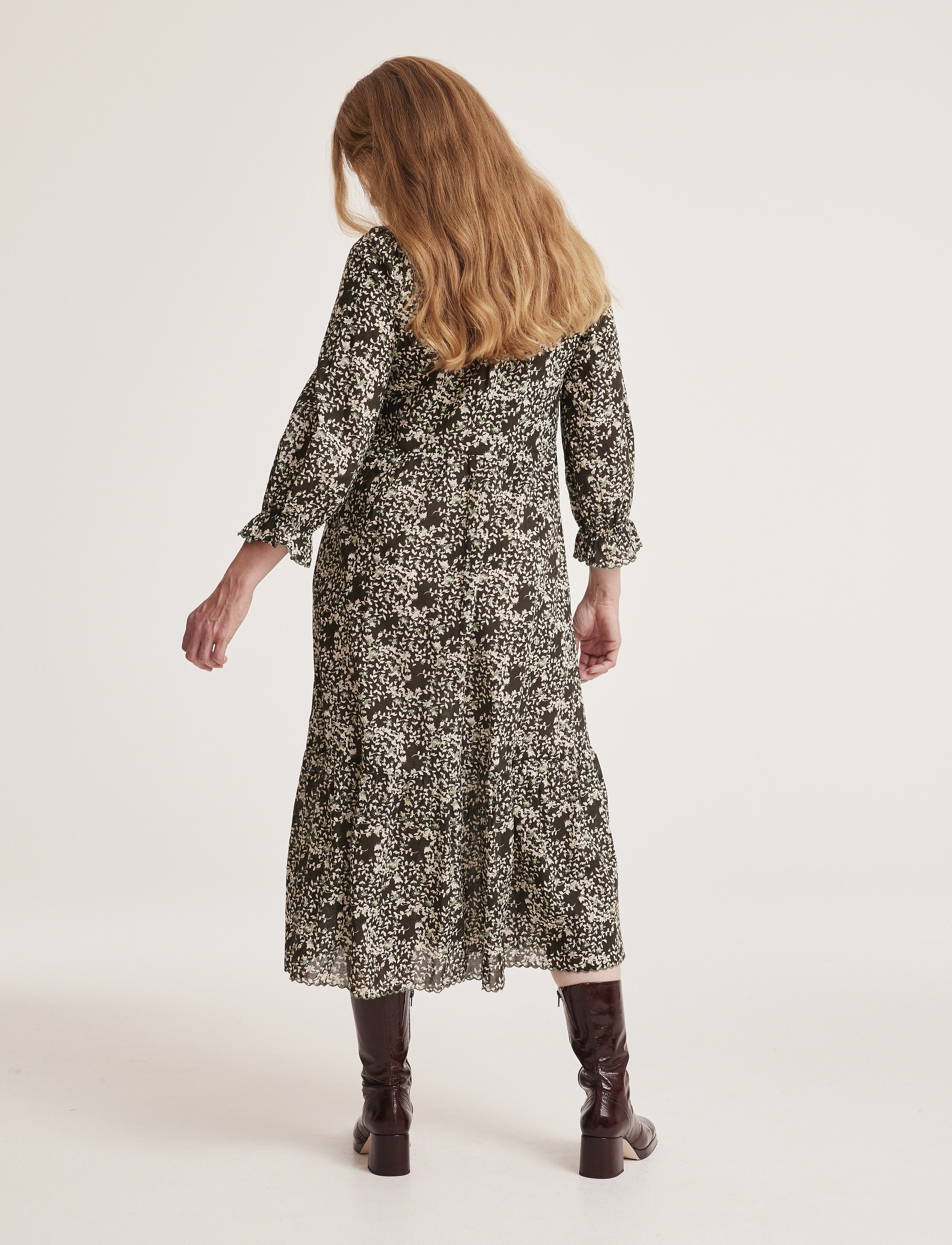 ODD MOLLY - Rae Dress - midi kjoler - ivy green - 3