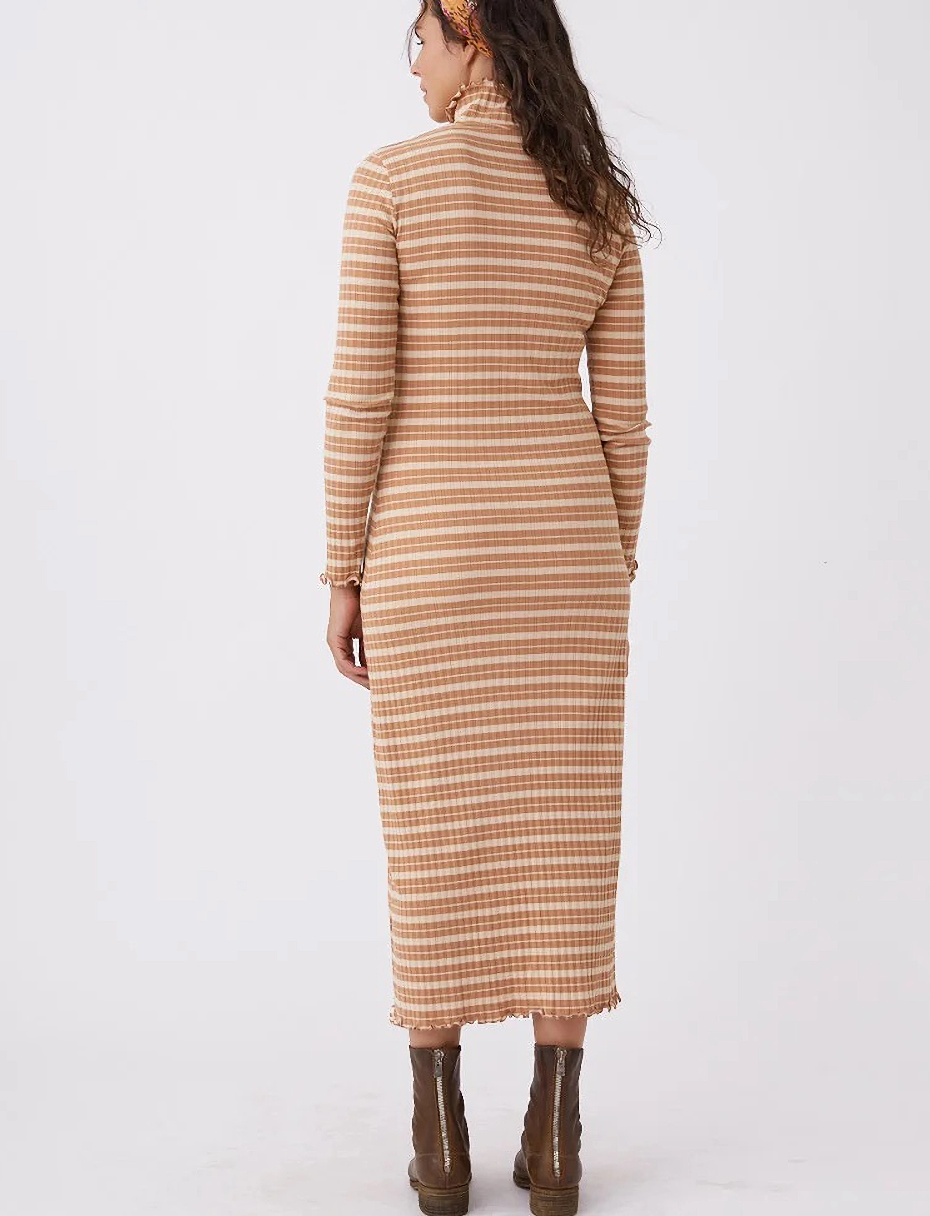 ODD MOLLY - Kelly Dress - strikkjoler - coyote brown - 3
