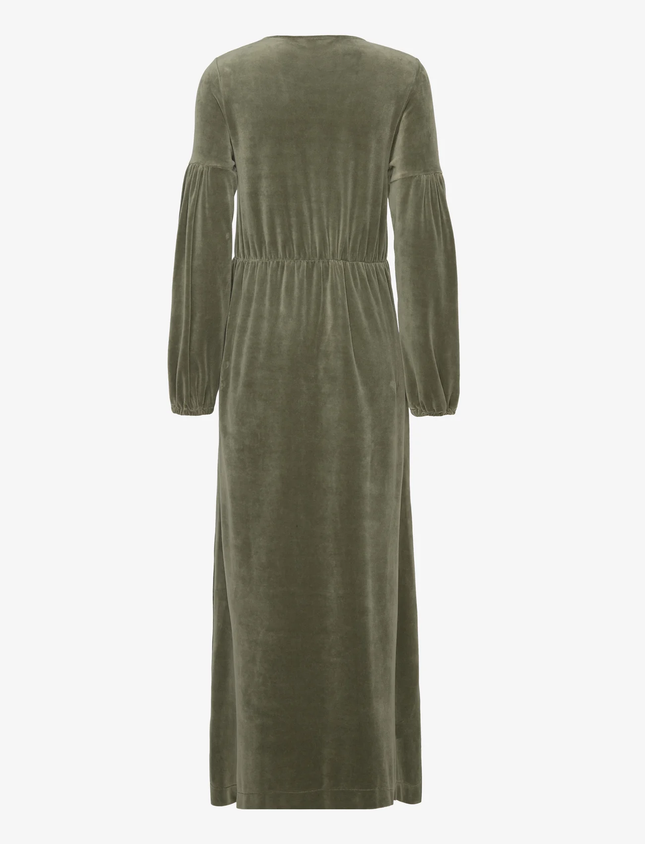 ODD MOLLY - Carola Long Dress - maxi dresses - cargo green - 1