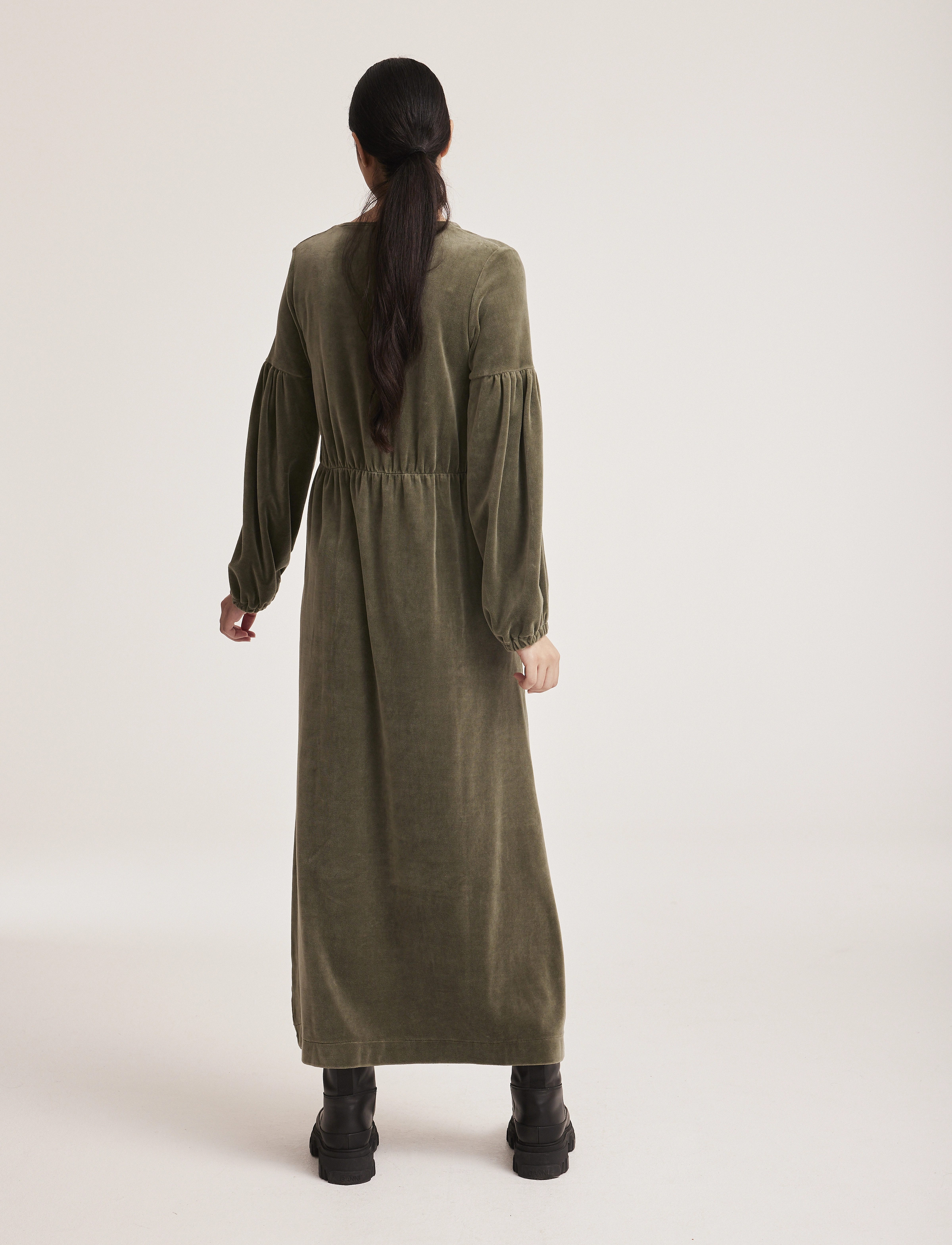 ODD MOLLY - Carola Long Dress - cargo green - 3