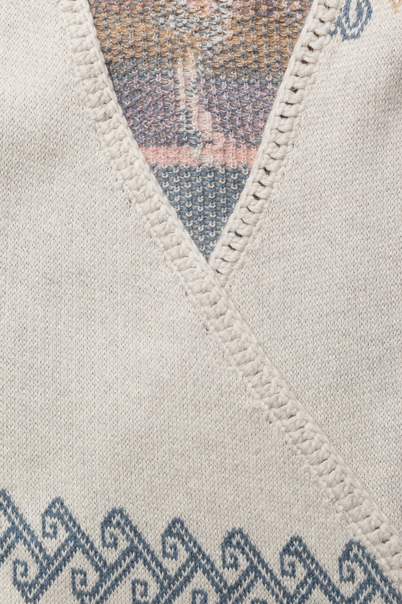 ODD MOLLY - tropical heat wrap cardigan - chalk - 3