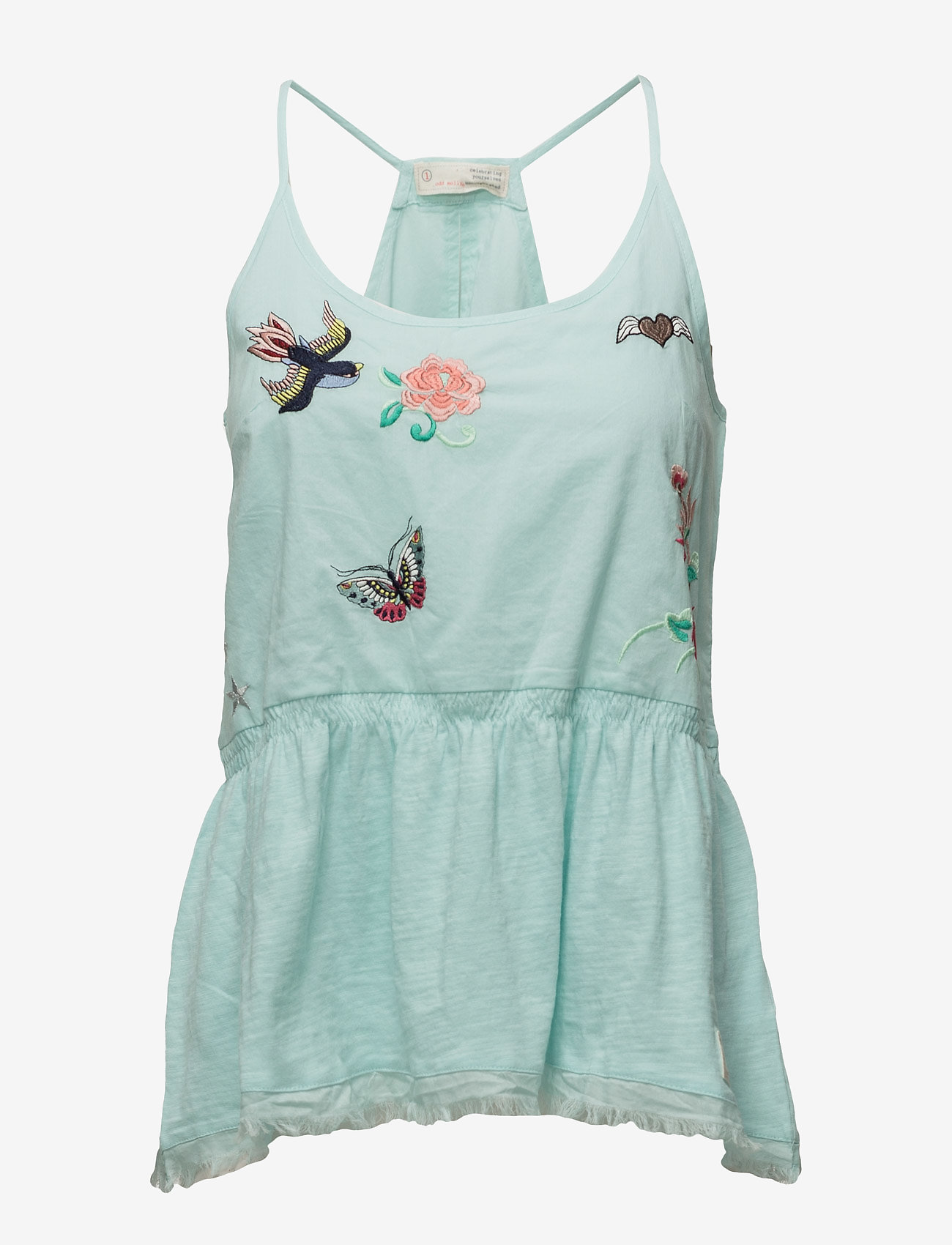 ODD MOLLY - set me free tanktop - light turquoise - 0