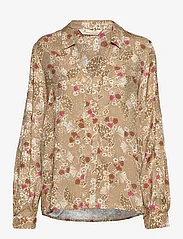 ODD MOLLY - Tiffany Blouse - long-sleeved blouses - brown marbel - 0