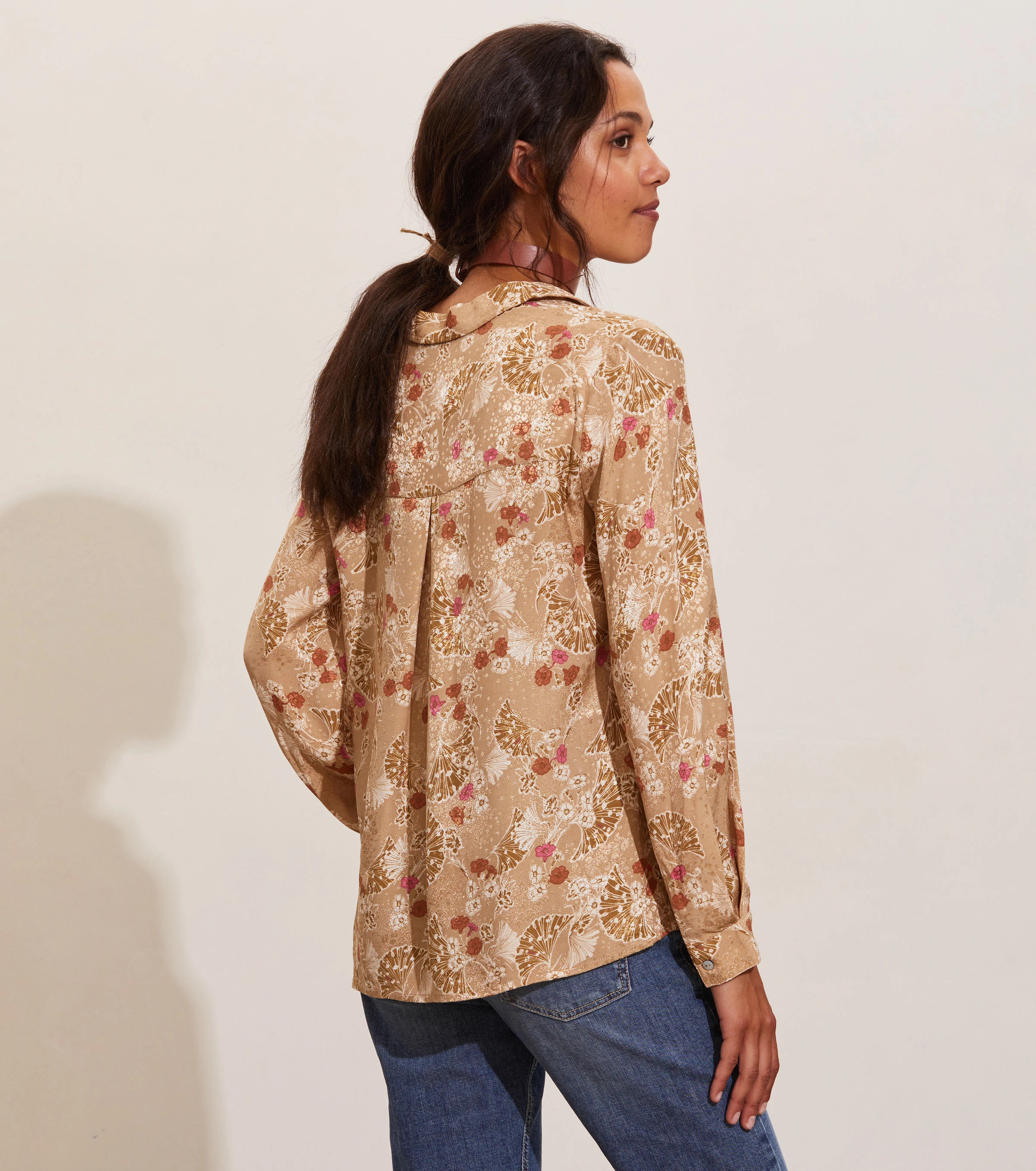 ODD MOLLY - Tiffany Blouse - langærmede bluser - brown marbel - 3