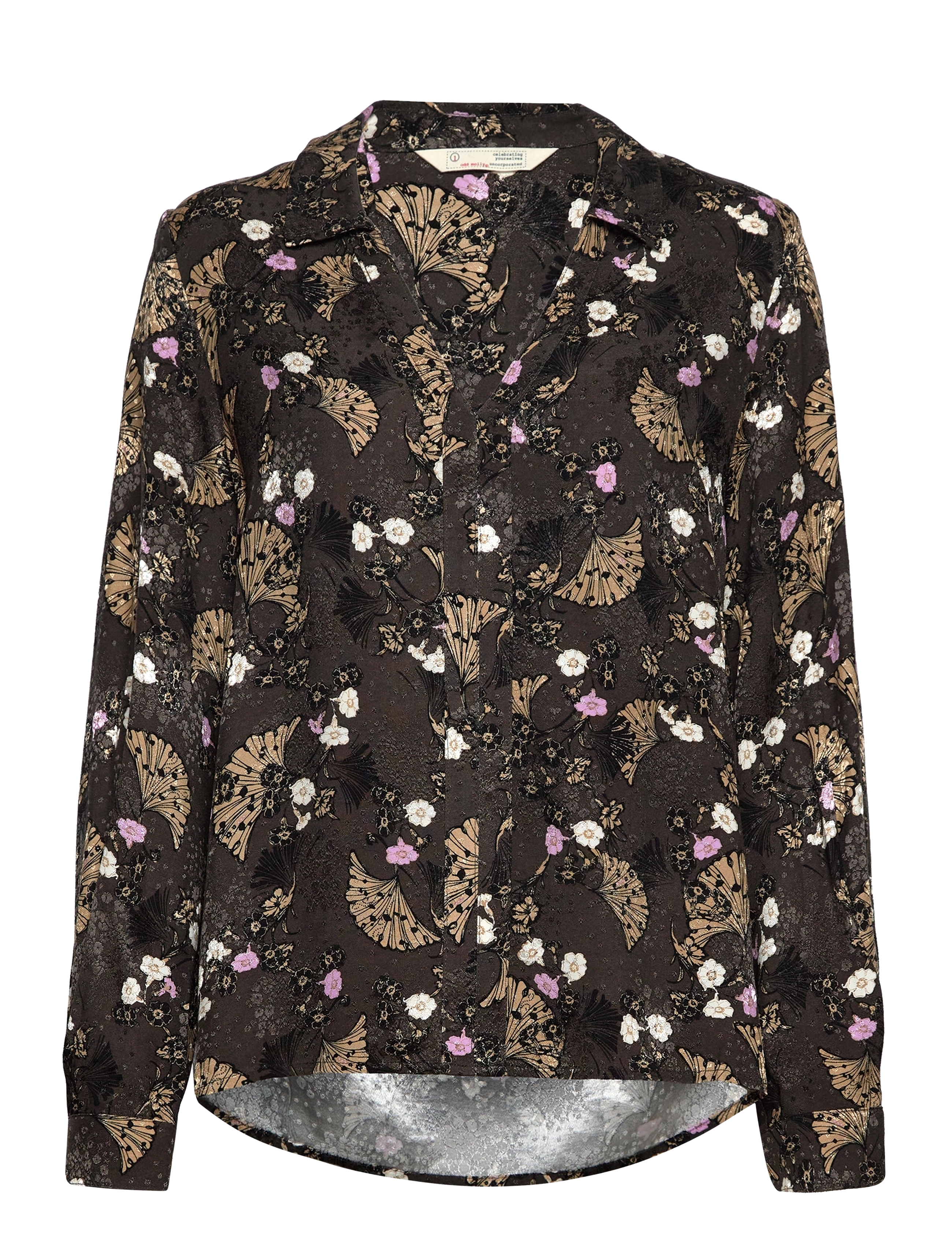 ODD MOLLY Tiffany Blouse - Kleidung - DEEP ASPHALT / multi