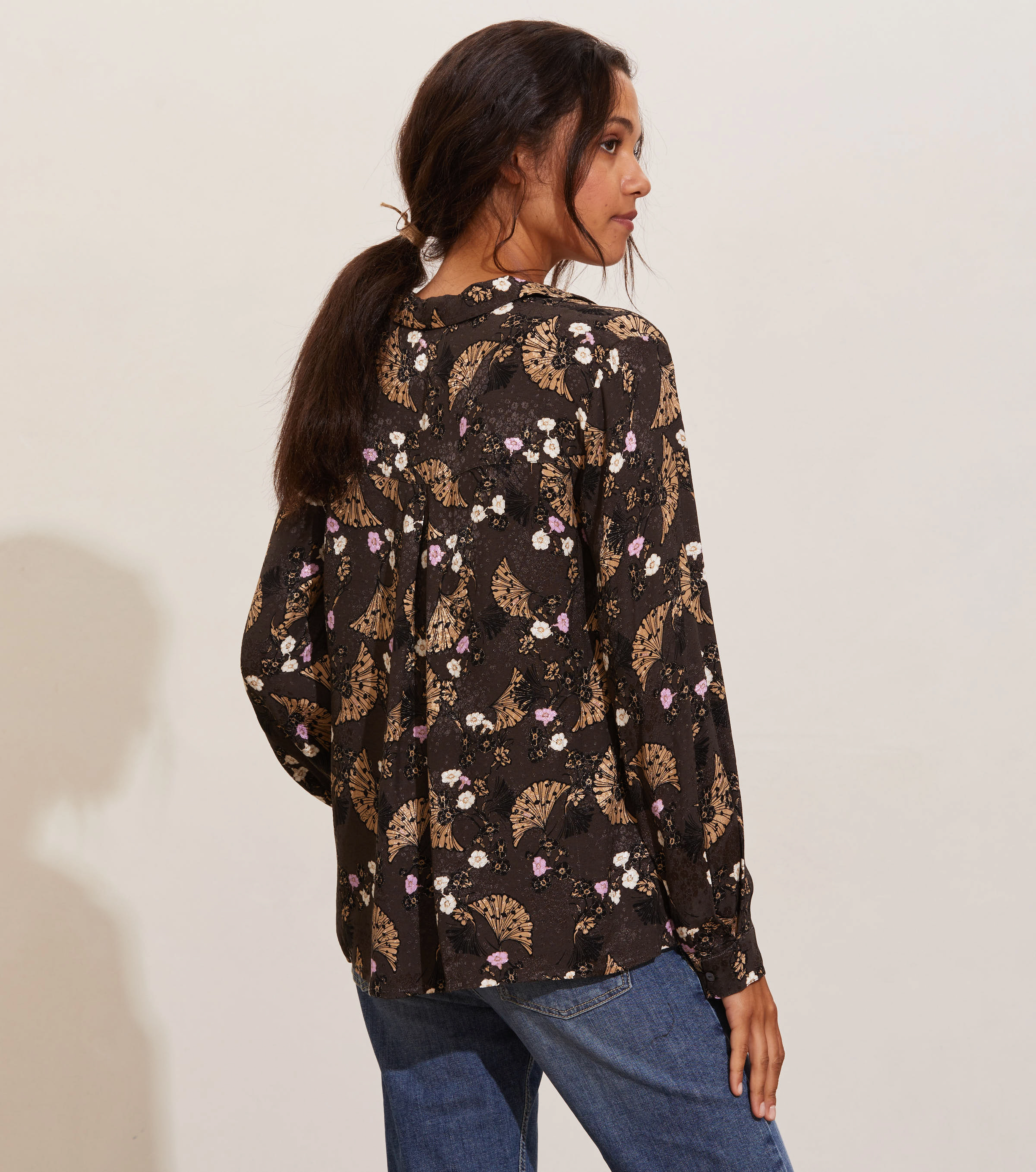 ODD MOLLY - Tiffany Blouse - langärmlige blusen - deep asphalt - 3