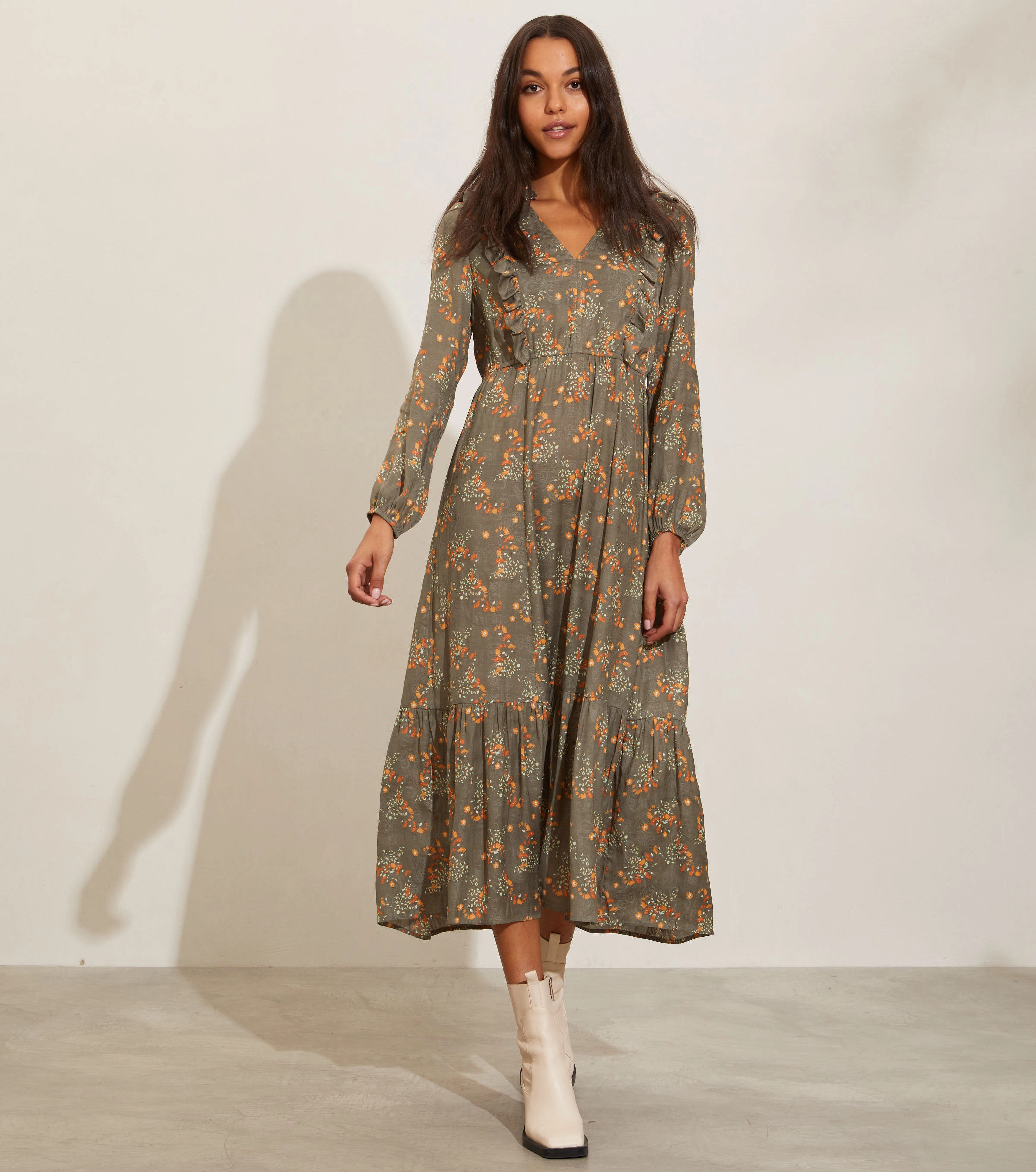 ODD MOLLY - Kiera Dress - faded cargo - 2