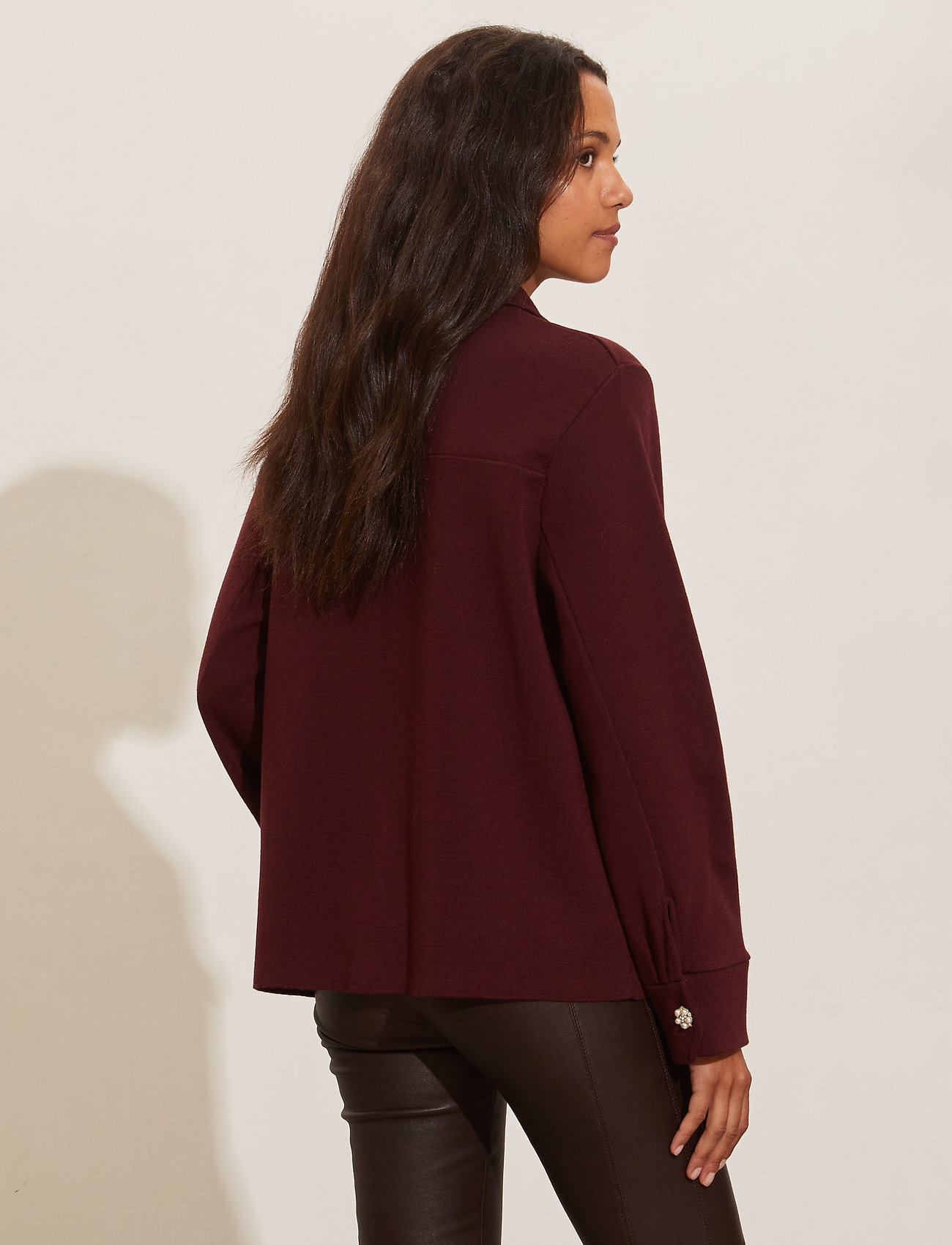 ODD MOLLY - Mira Shirt - brown plum - 3