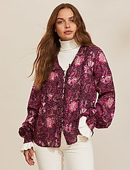 ODD MOLLY - Doreen Blouse - long-sleeved blouses - dark purple - 2