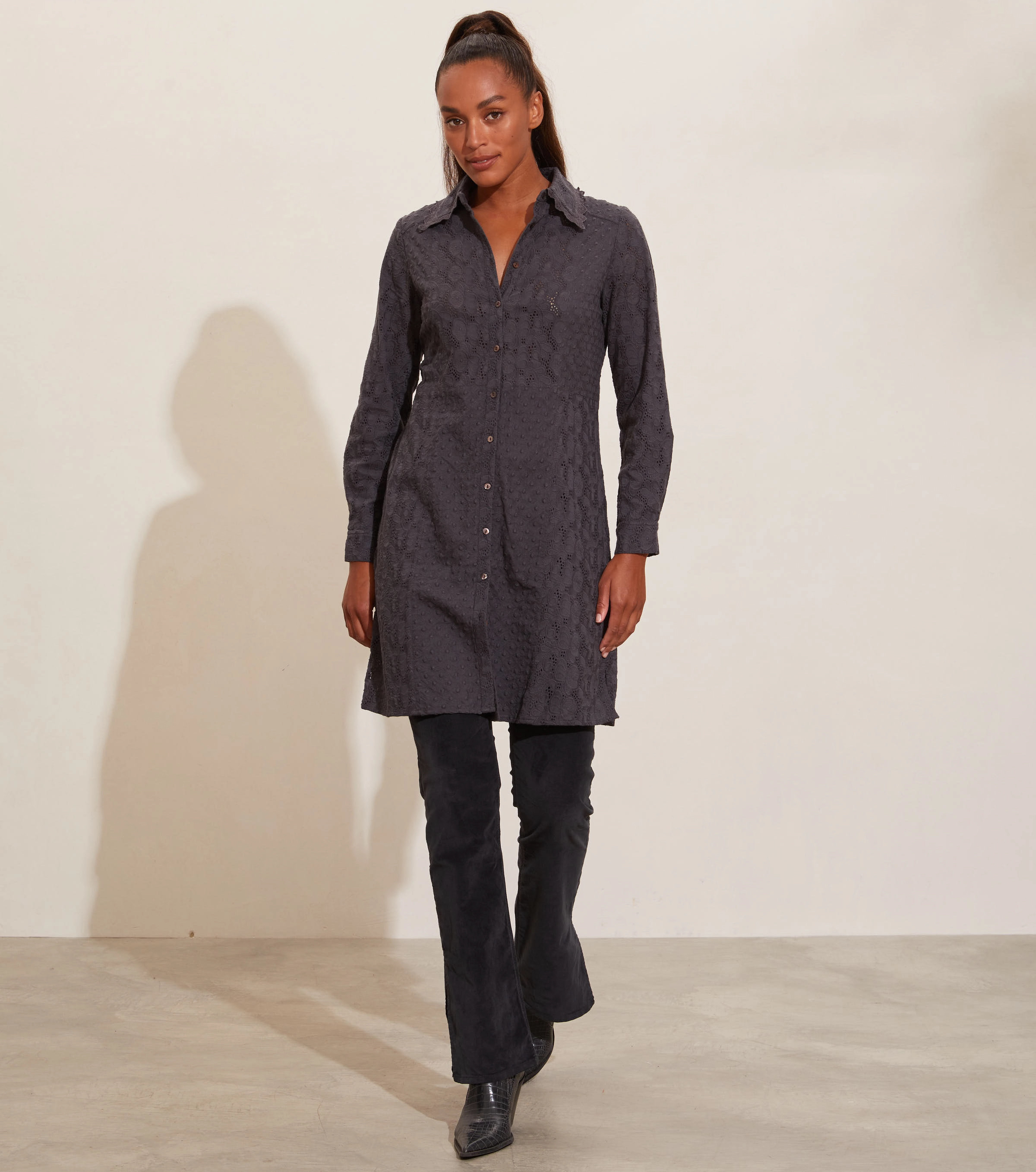 ODD MOLLY - Regina Dress - asphalt - 2