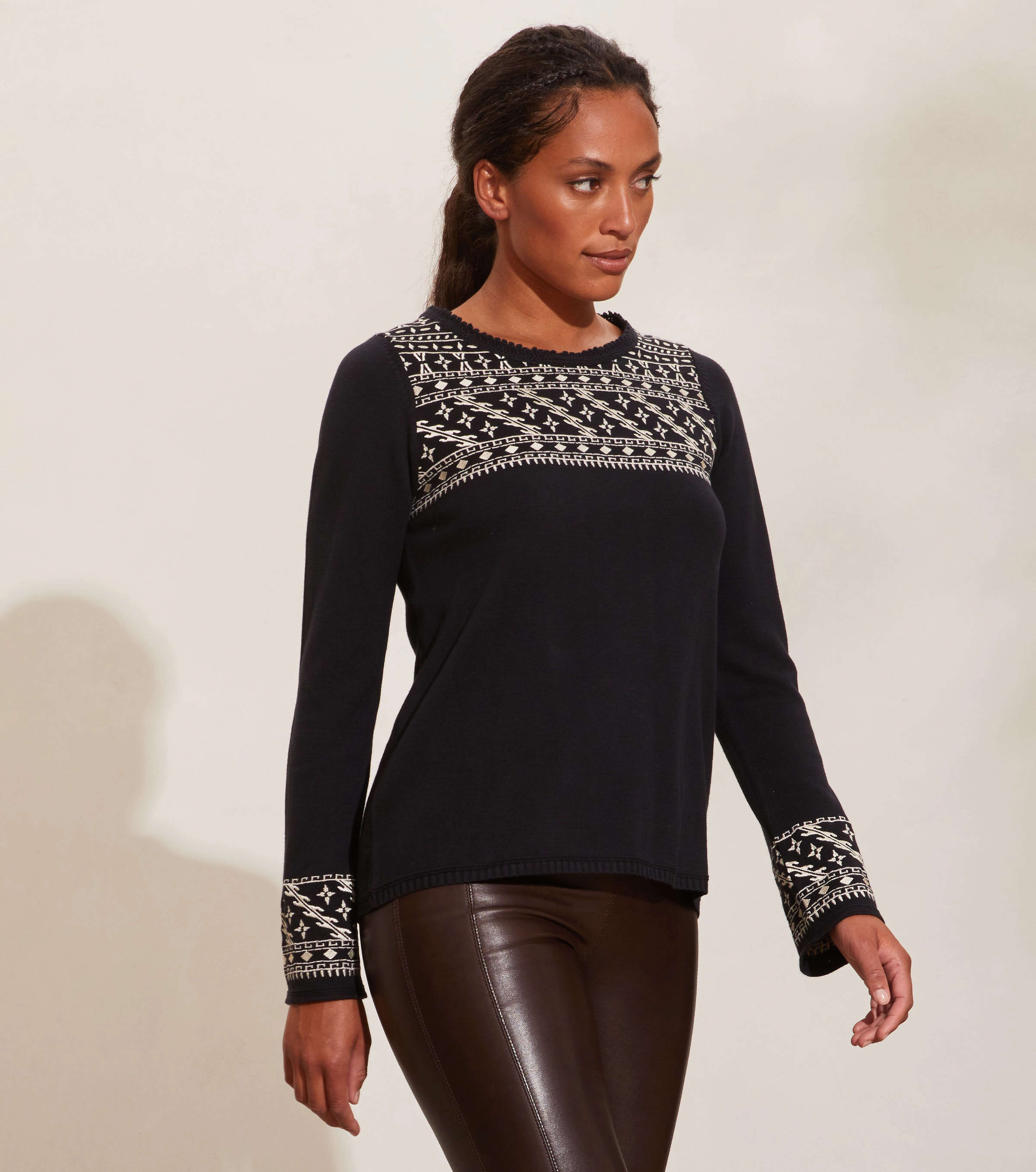 ODD MOLLY - Millie Top - almost black - 2