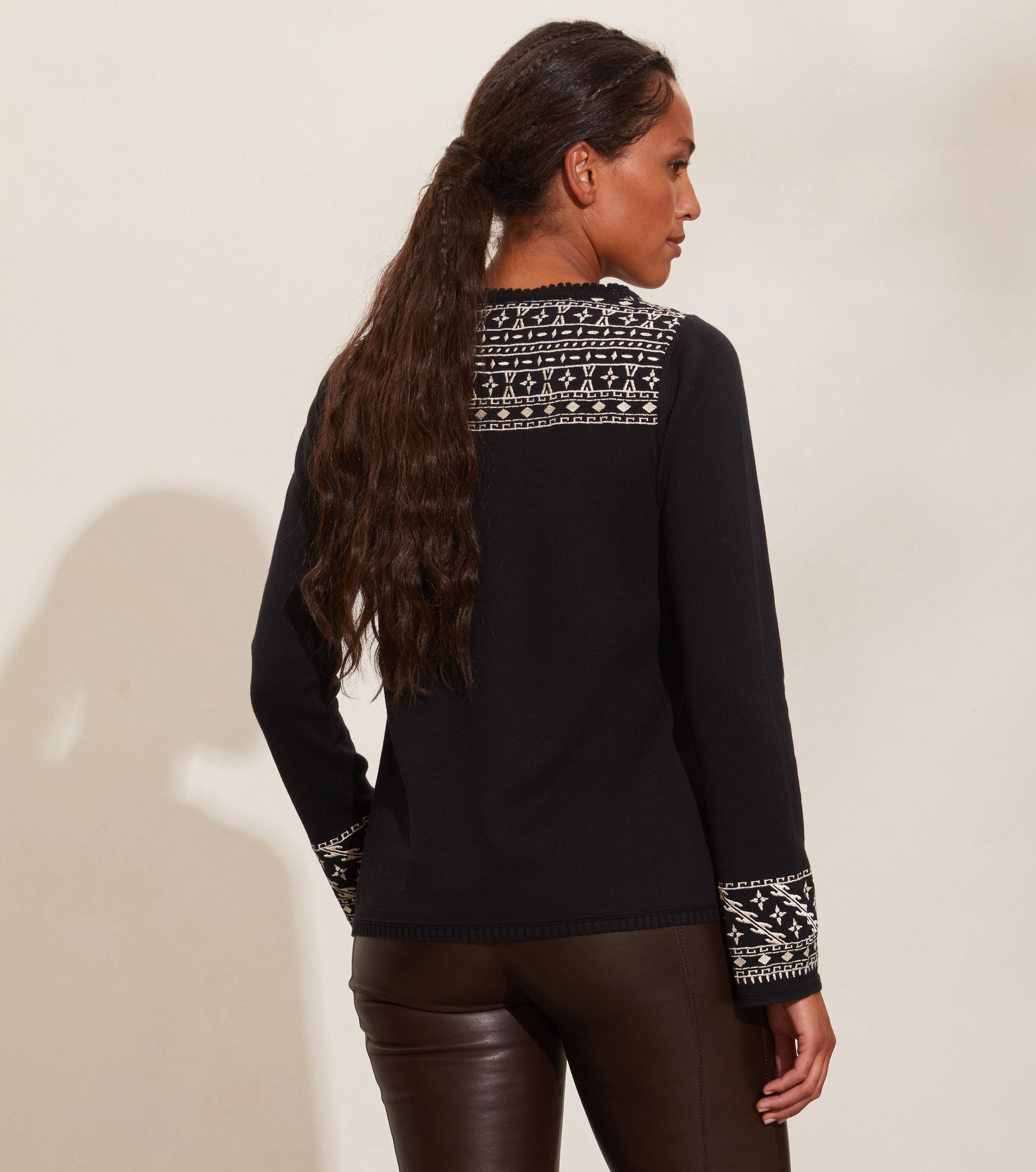 ODD MOLLY - Millie Top - almost black - 3