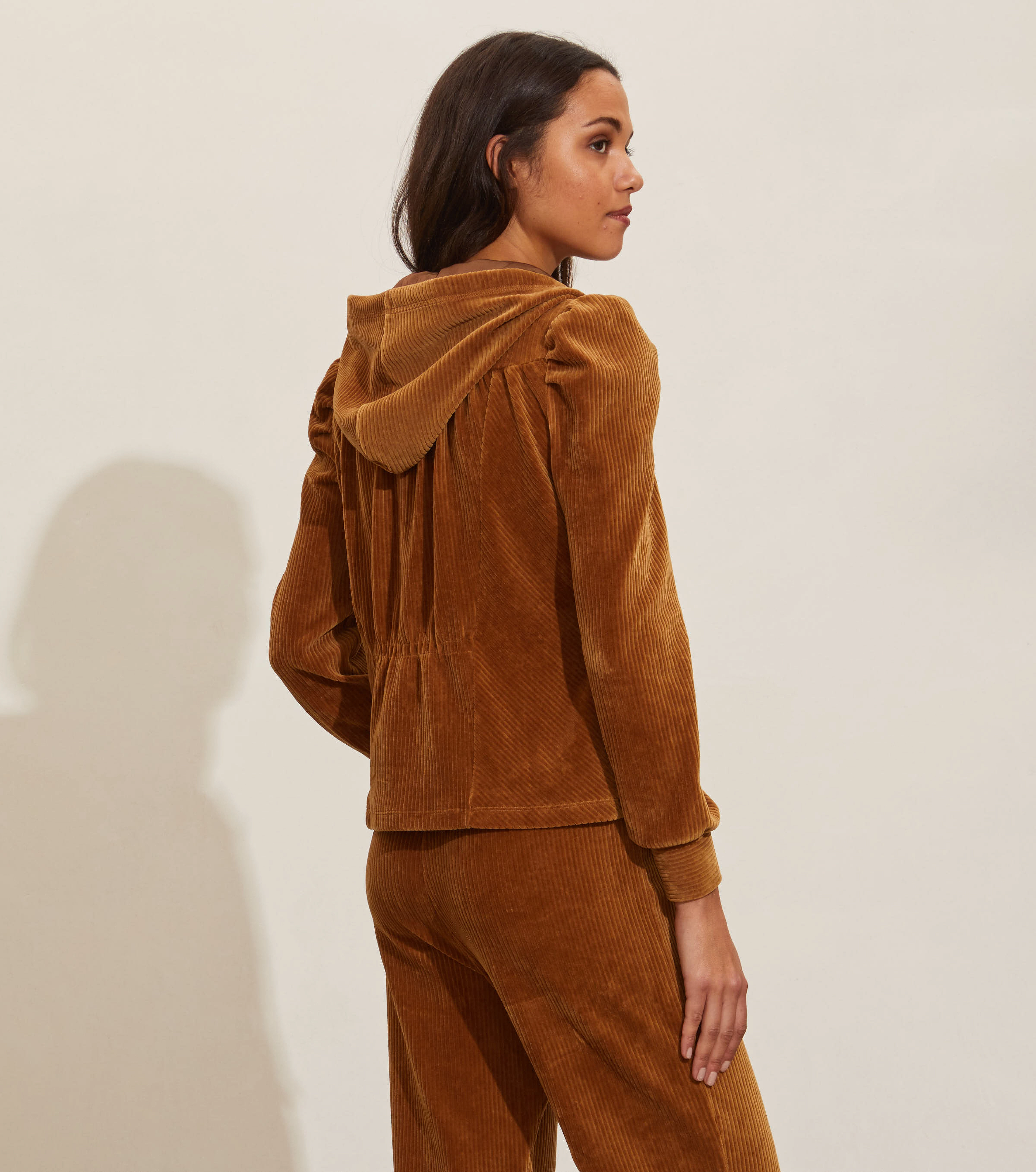 ODD MOLLY - Siri Hood Sweater - spiced honey - 3