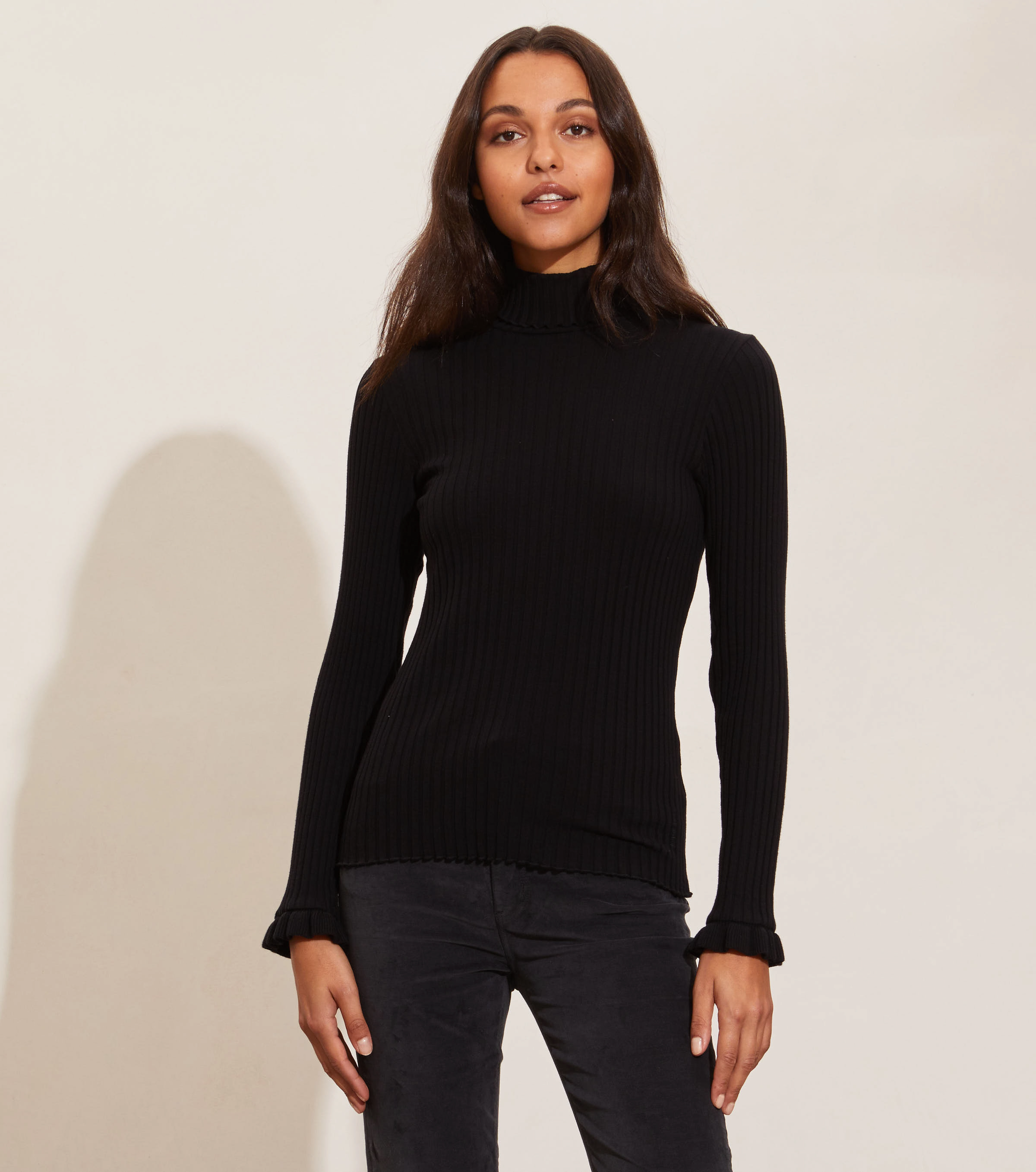 ODD MOLLY - Laila Top - almost black - 2