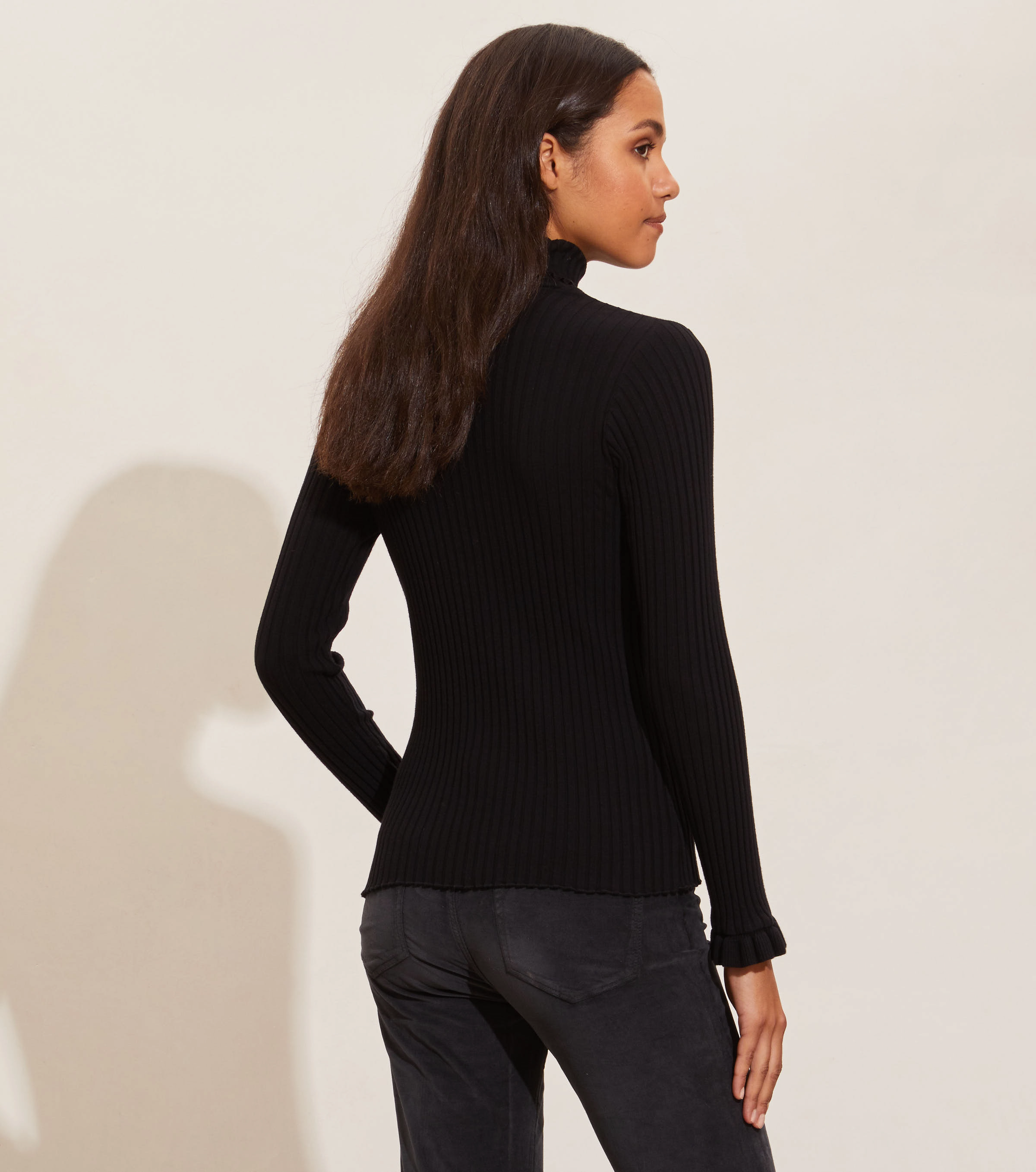 ODD MOLLY - Laila Top - almost black - 3