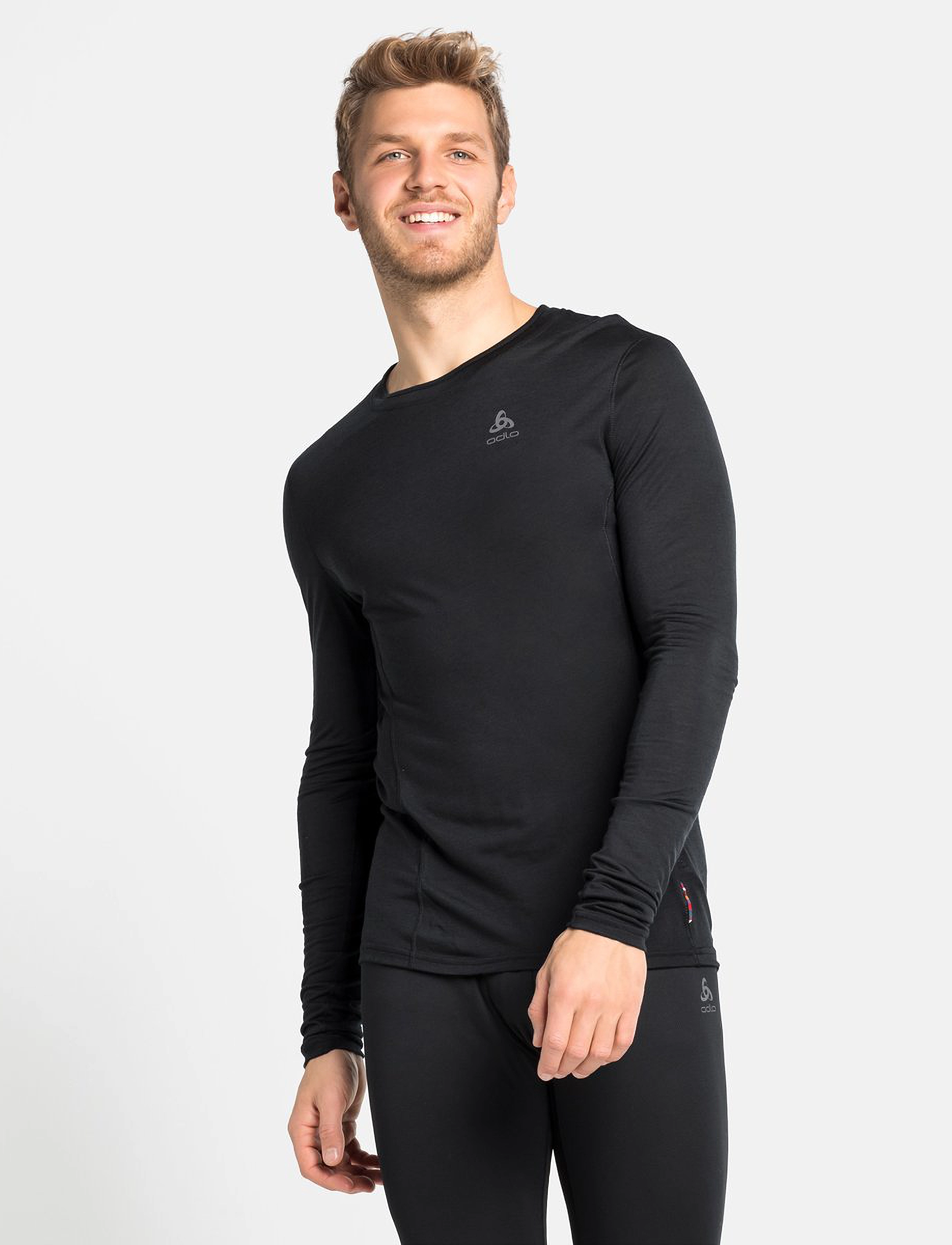 Odlo - ODLO BL TOP Crew neck l/s MERINO 130 - black - 3