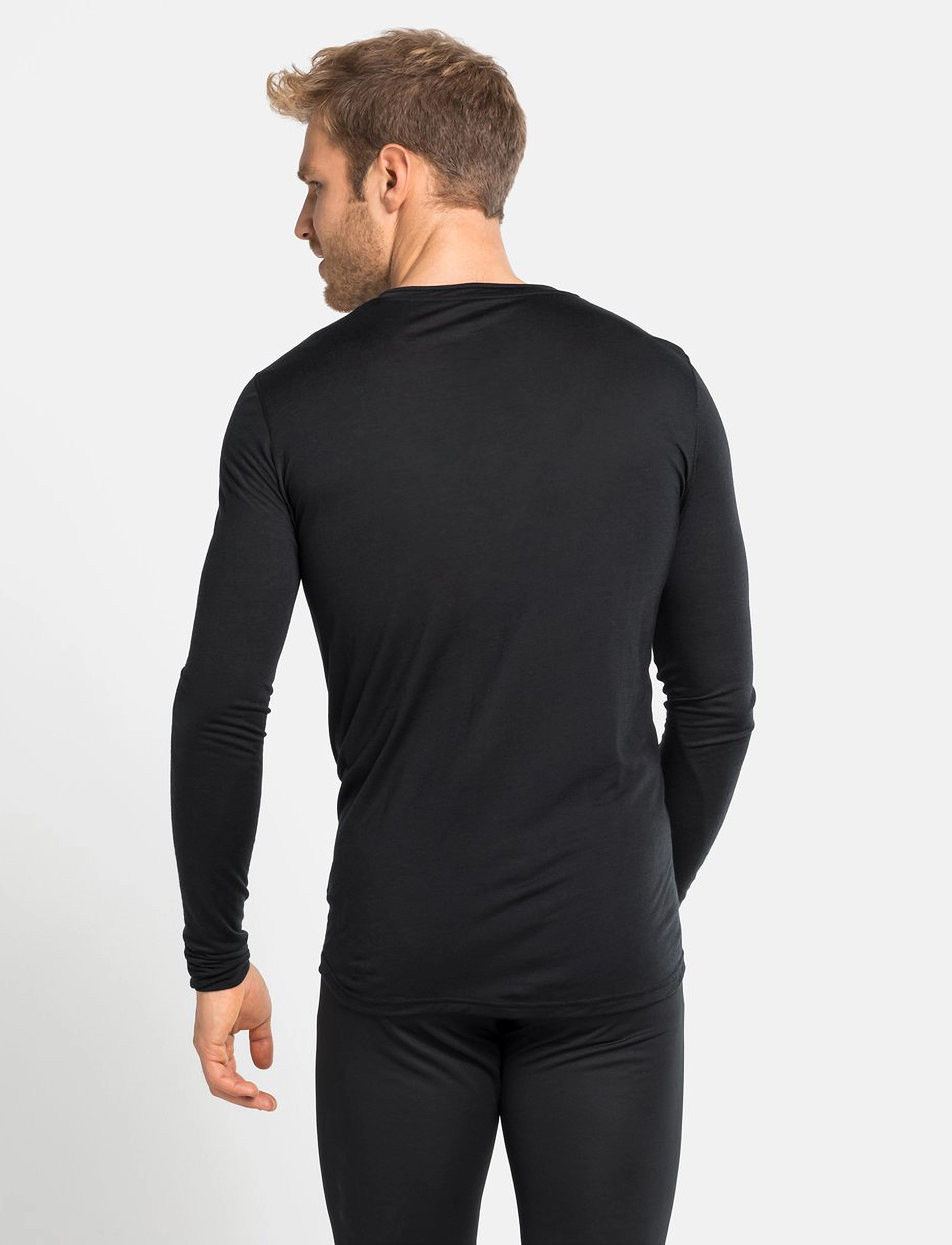 Odlo - ODLO BL TOP Crew neck l/s MERINO 130 - black - 4
