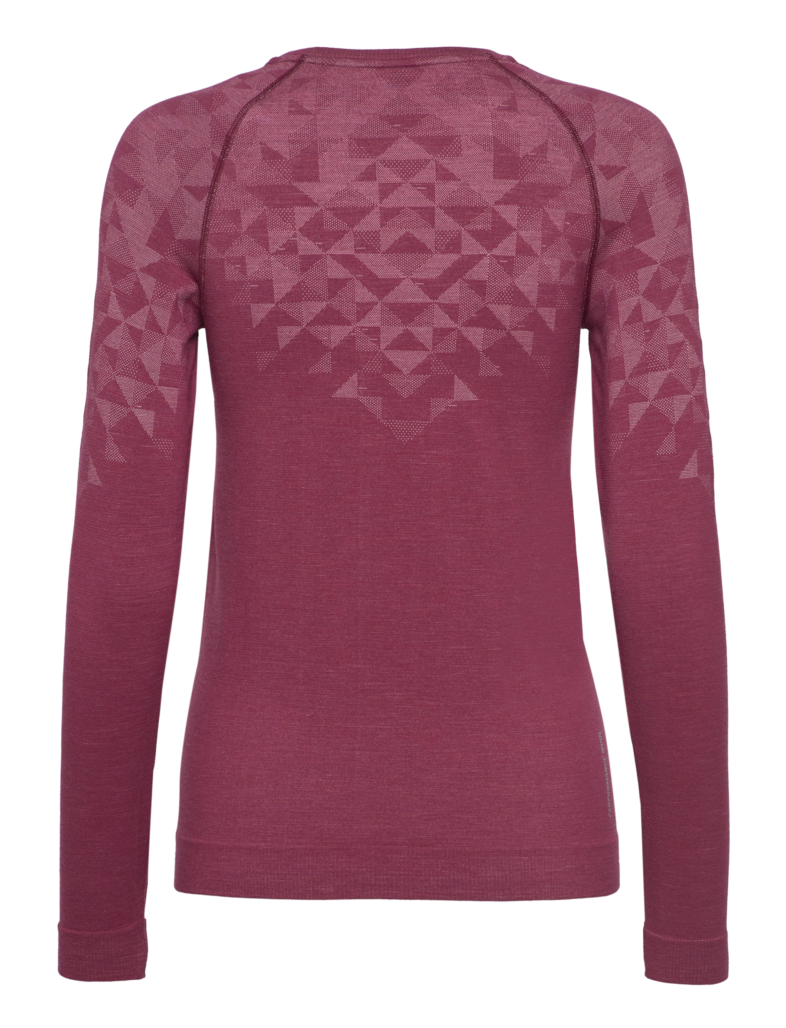 Odlo - ODLO BL TOP crew neck l/s KINSHIP PW 200 - raspberry fudge melange - 1