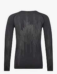 Odlo - ODLO BL TOP crew neck l/s KINSHIP PW 200 - iekšējais slānis – augšdaļas apģērbs - black melange - 1