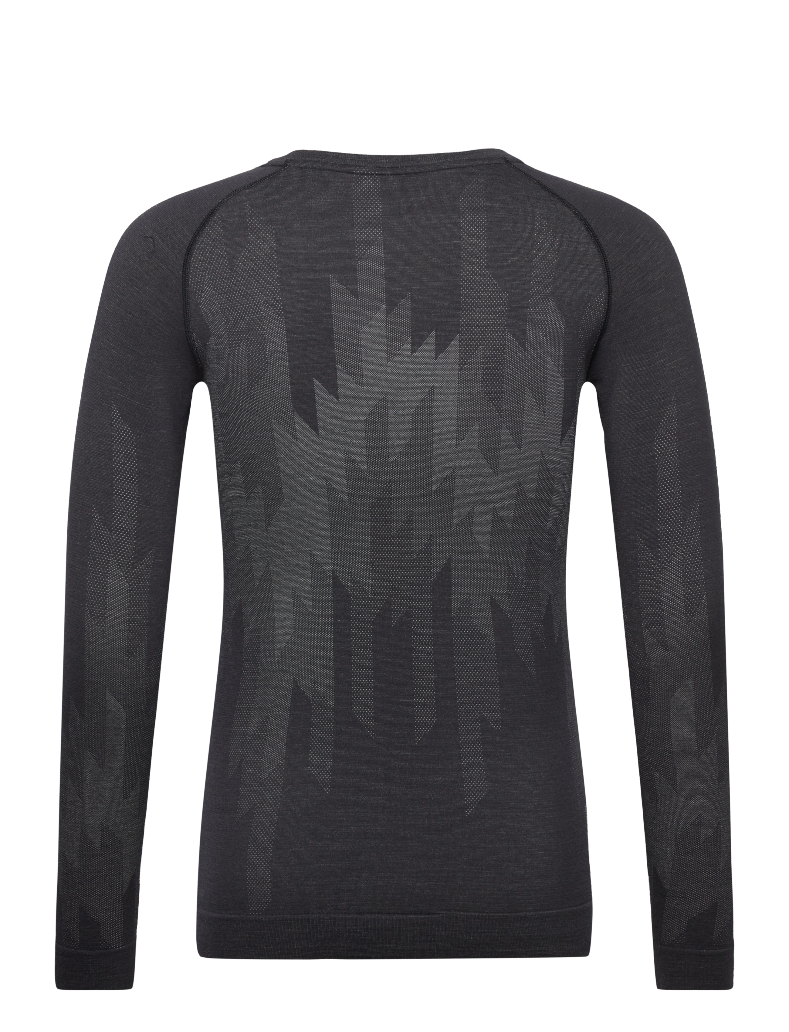 Odlo - ODLO BL TOP crew neck l/s KINSHIP PW 200 - black melange - 1