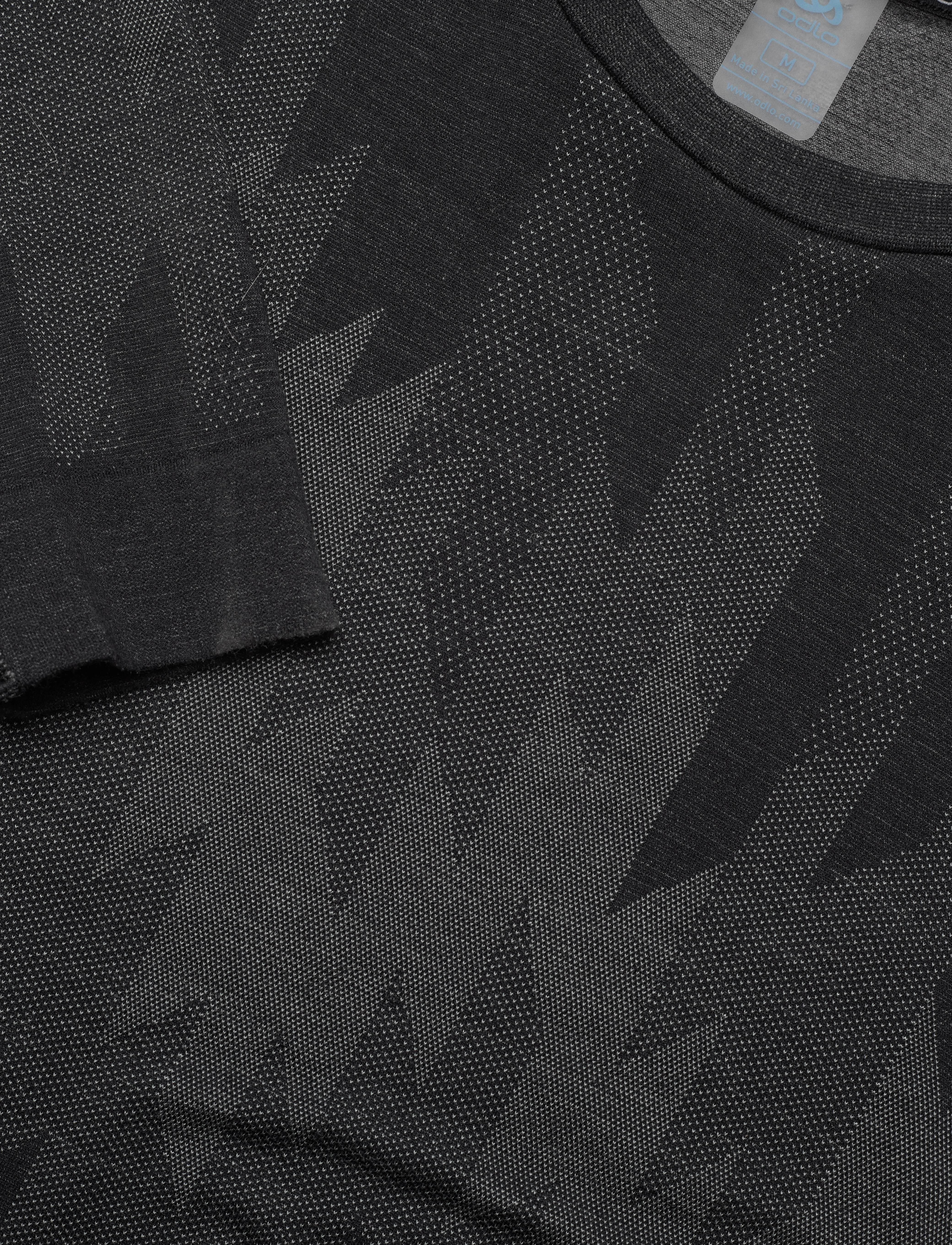 Odlo - ODLO BL TOP crew neck l/s KINSHIP PW 200 - black melange - 2