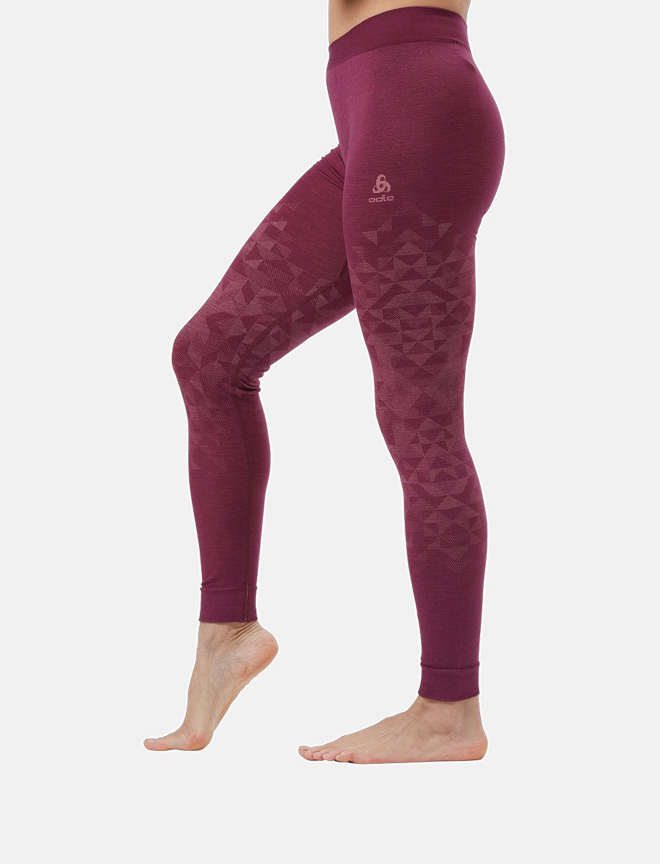 Odlo - ODLO BL BOTTOM long KINSHIP PW 200 - raspberry fudge melange - 2