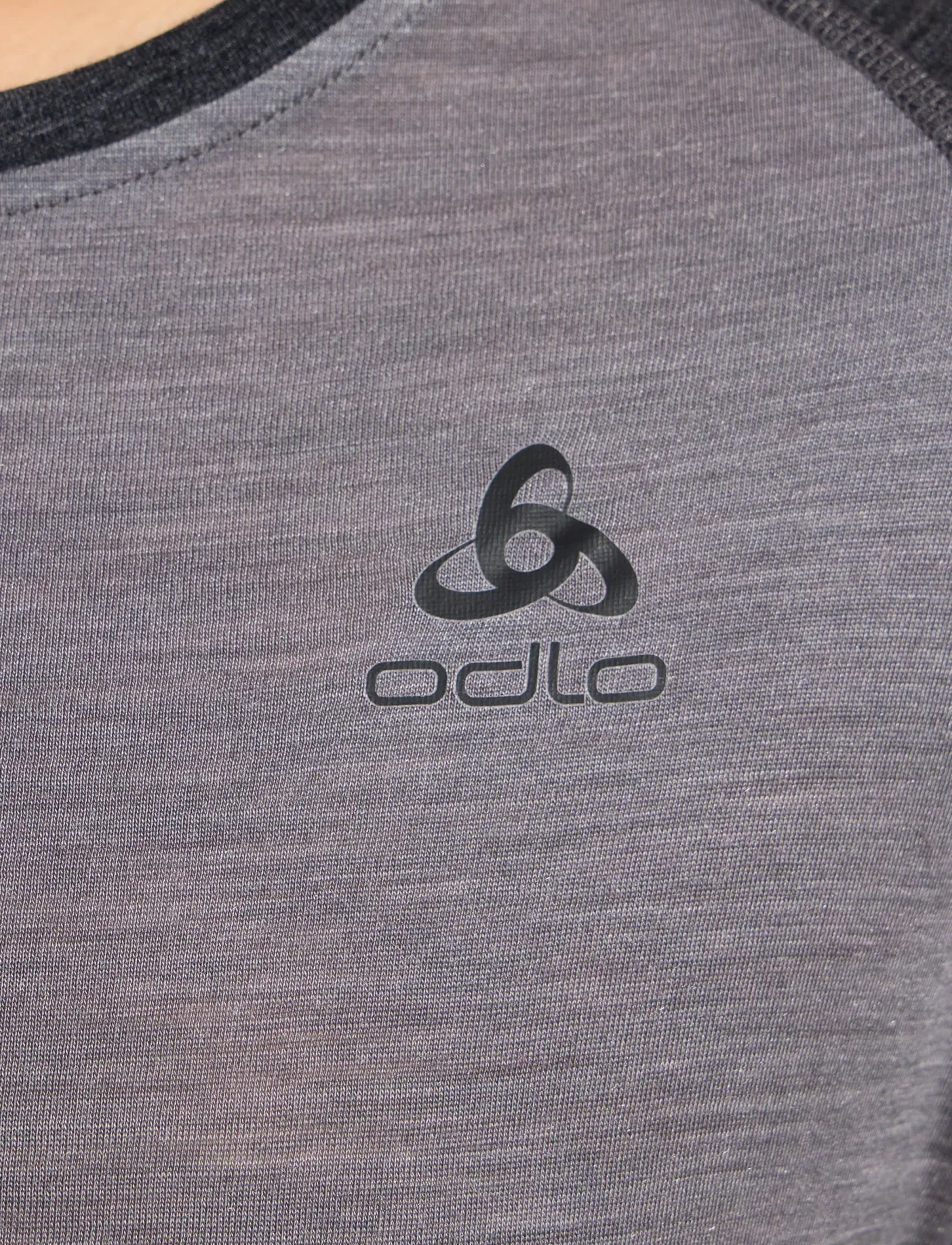 Odlo - Odlo Natural Performance Pw 150 Bl Top Crew Neck L/S - alussärgid ja t-särgid - grey melange - dark grey melange - 4