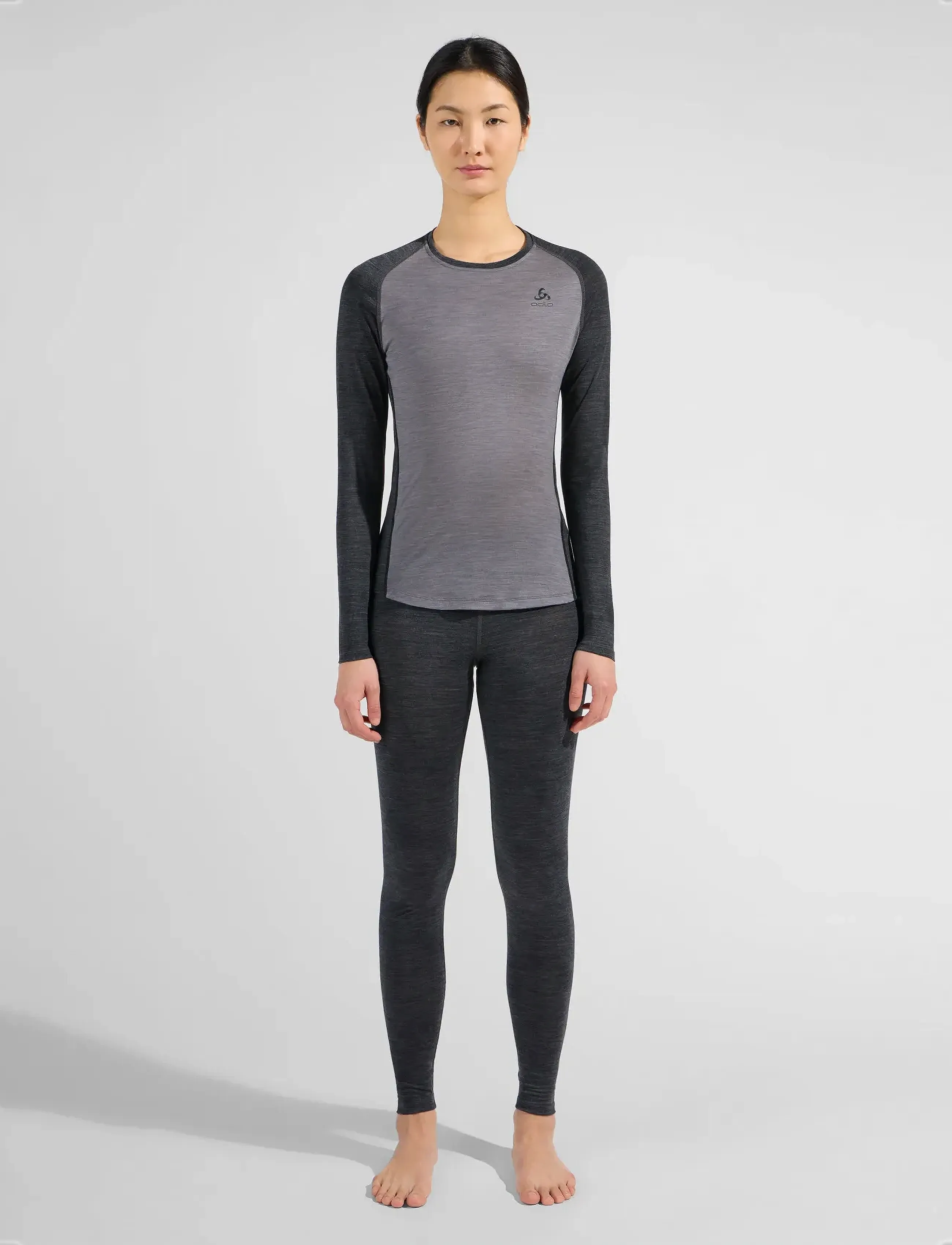 ODLO Natural Performance Pw 150 Bl Top Crew Neck L/S blusar dam – bild 5