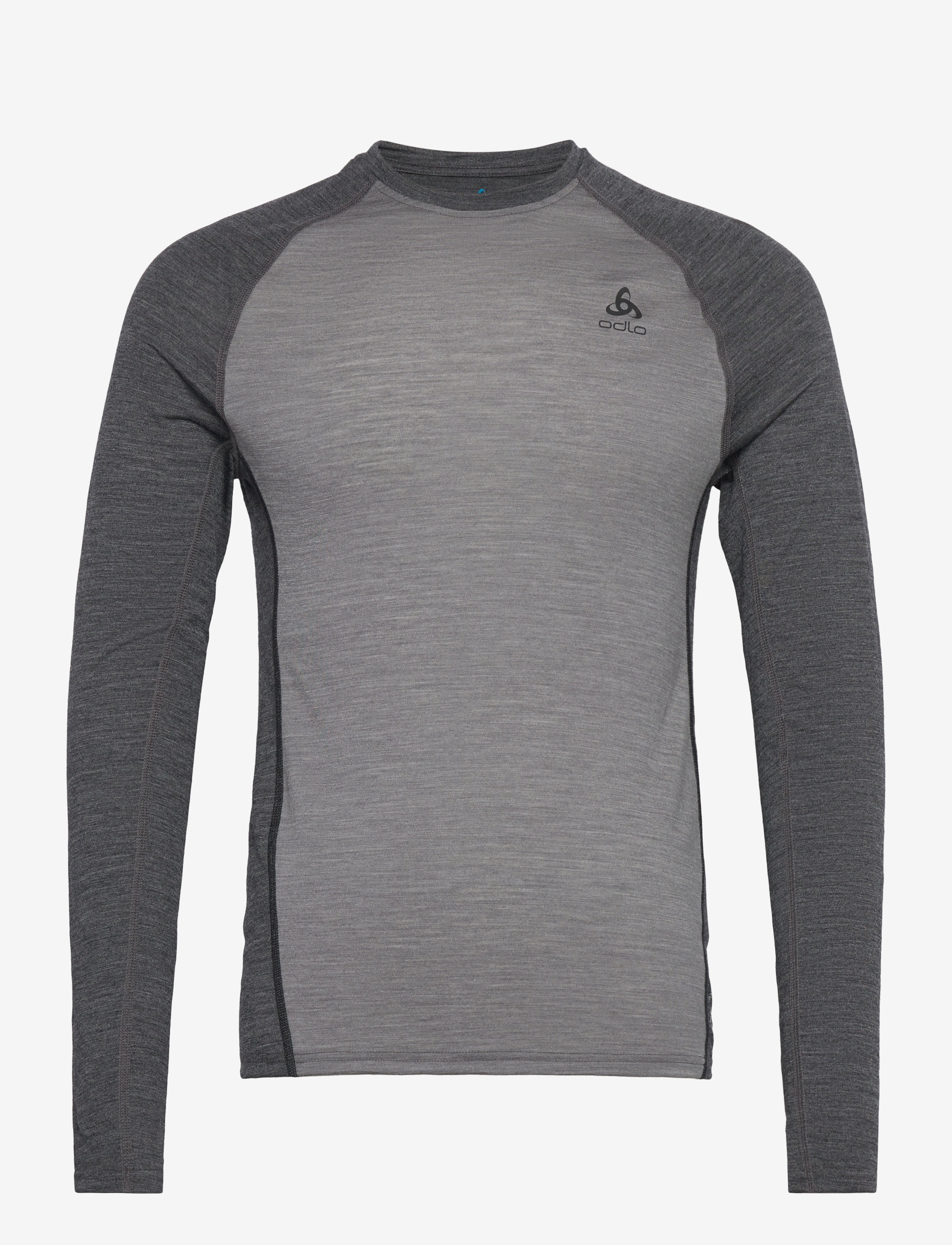 Odlo - Odlo Natural Performance Pw 150 Bl Top Crew Neck L/S - grey melange - dark grey melange - 0