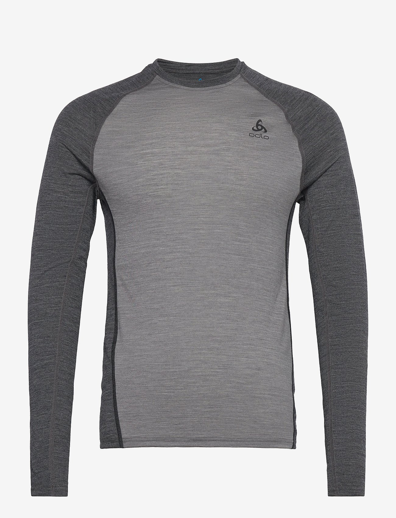 Odlo Natural Performance Pw 150 Bl Top Crew Neck L/S - GREY MELANGE - DARK GREY MELANGE