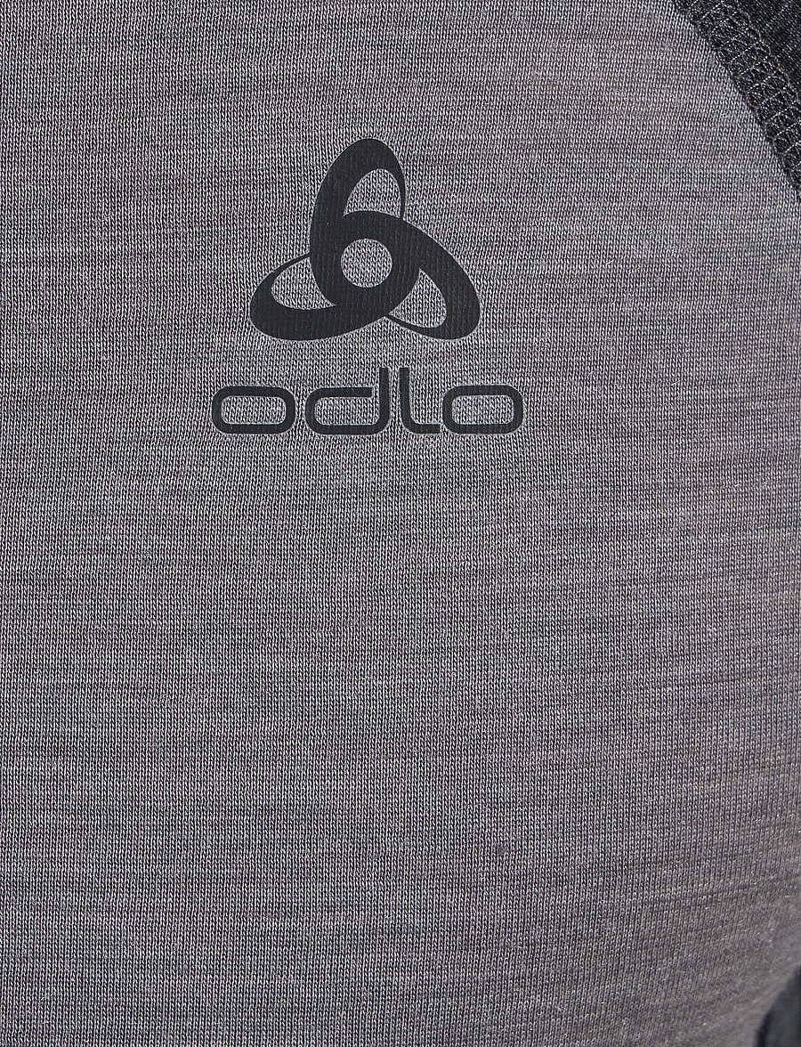 Odlo - Odlo Natural Performance Pw 150 Bl Top Crew Neck L/S - grey melange - dark grey melange - 4