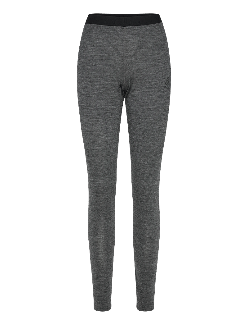 Odlo - Odlo Bl Bottom Long Natural Performance Pw 150 - aluskihina kantavad püksid - dark grey melange - 1