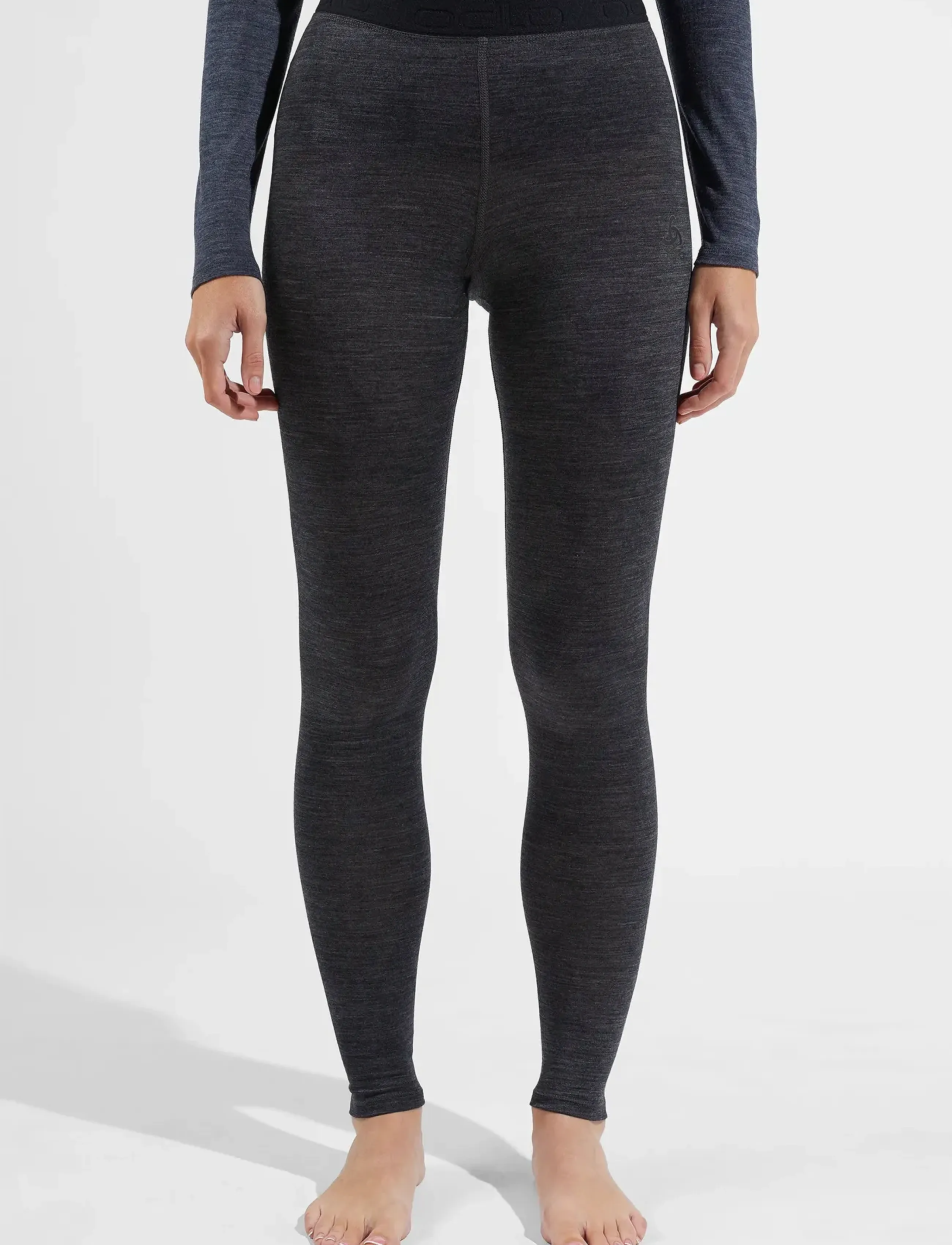 Odlo Natural Performance Pw 150 Bl Bottom Long, XS, Sport, Grau - Base Layer Unterteile, Frauen