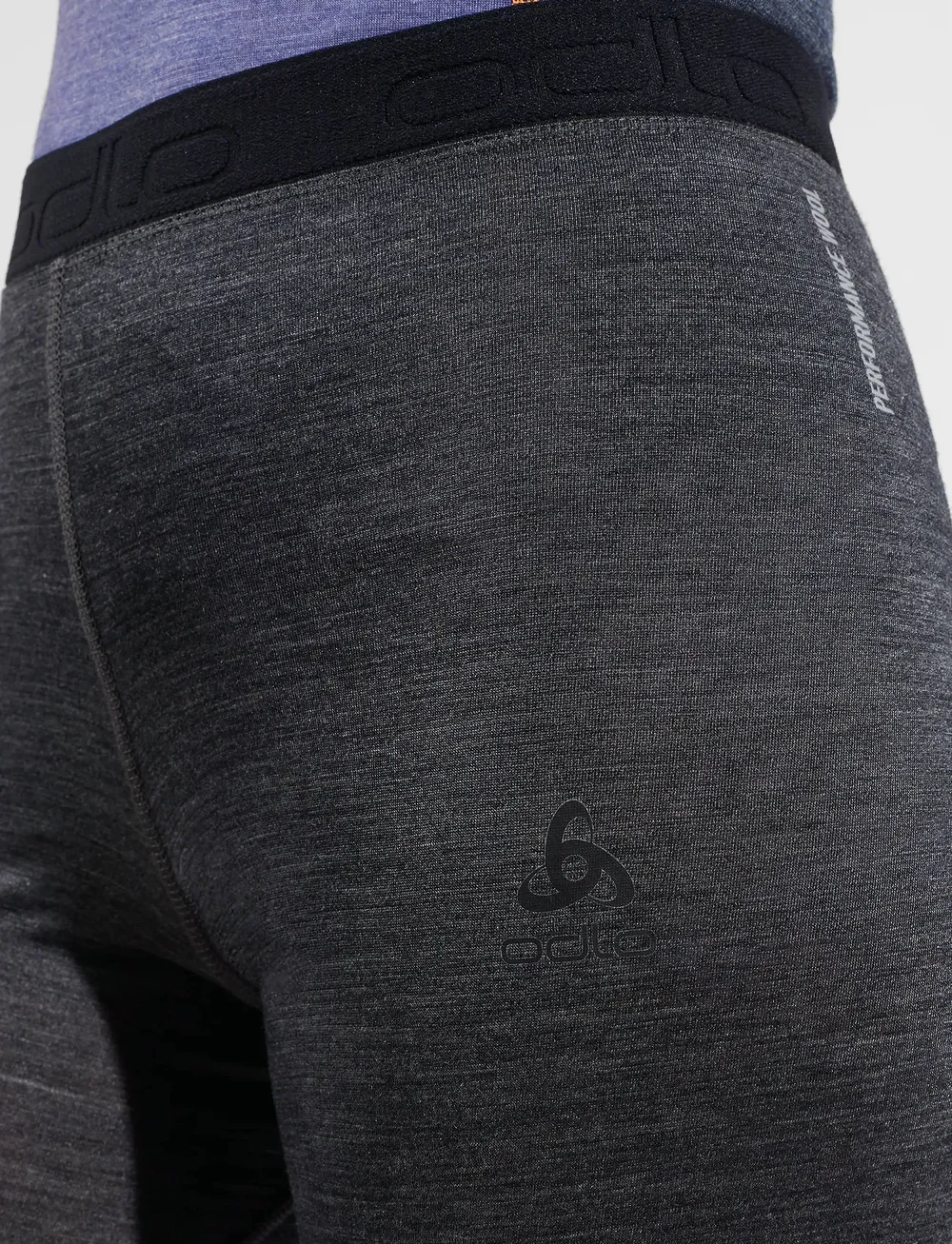 Odlo - Odlo Natural Performance Pw 150 Bl Bottom Long - aluskihina kantavad püksid - dark grey melange - 4