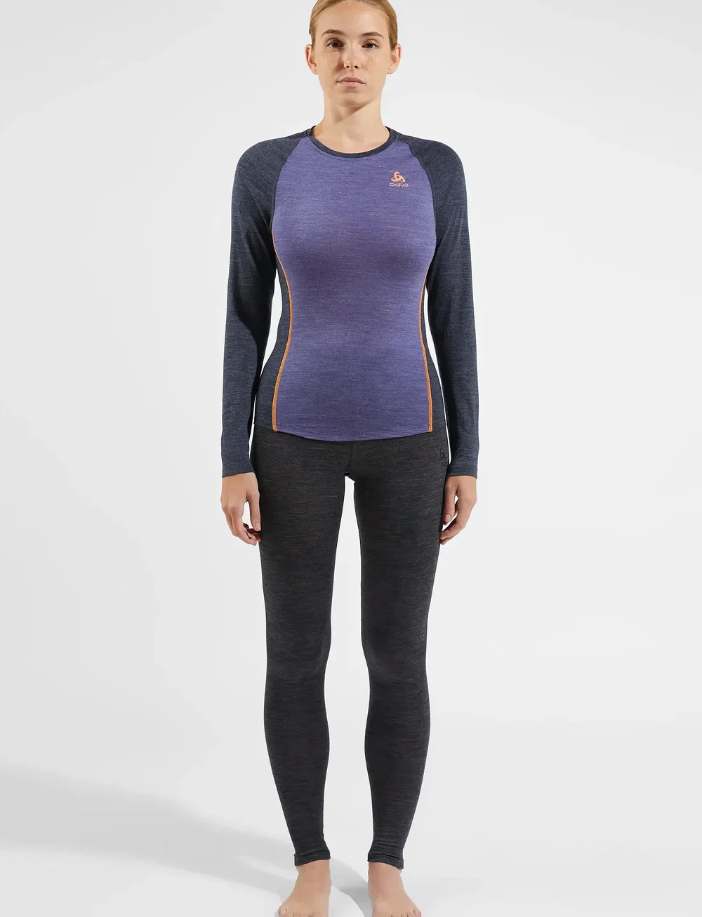 Odlo - Odlo Natural Performance Pw 150 Bl Bottom Long - aluskihina kantavad püksid - dark grey melange - 5