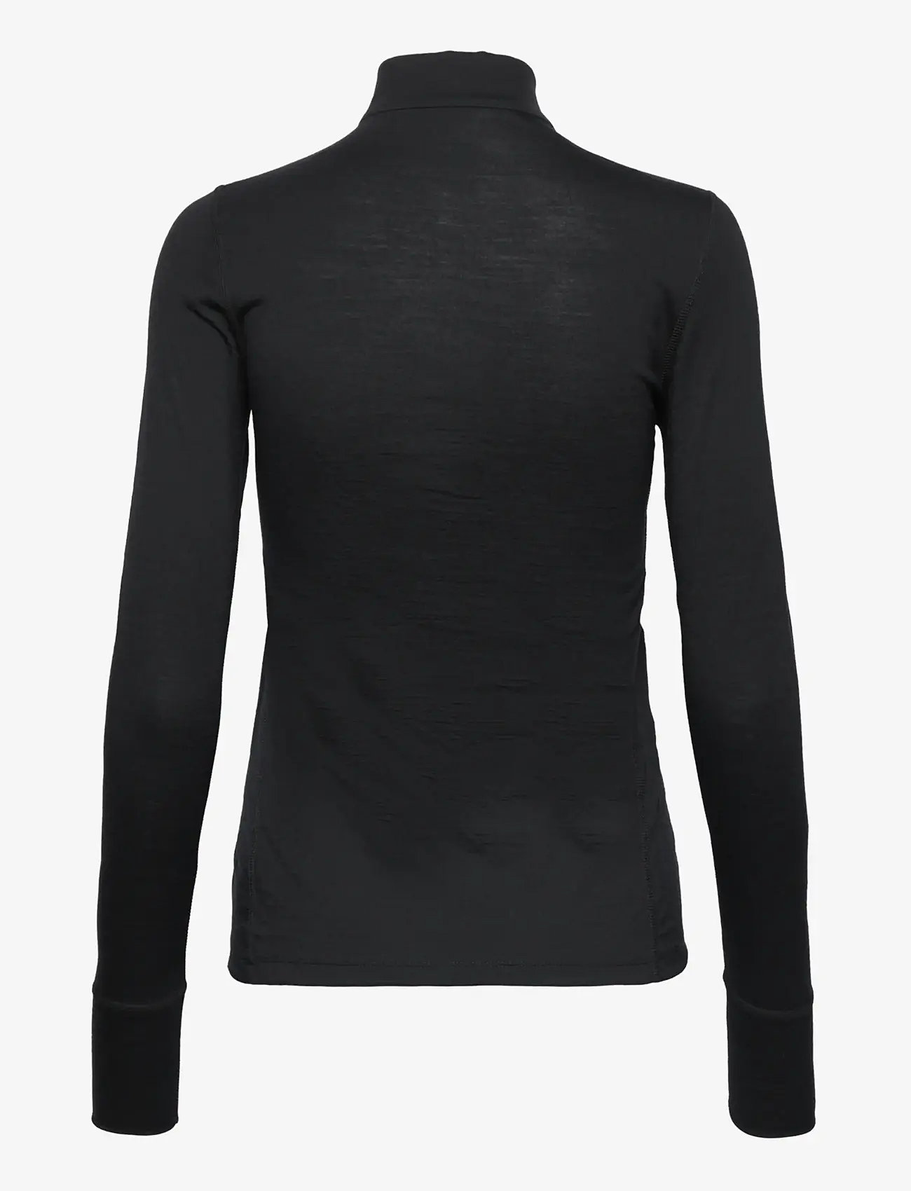 Odlo - Odlo Merino 200 Bl Top Turtle Neck L/S Half Zip - funktionsunterwäsche - oberteile - black - 2