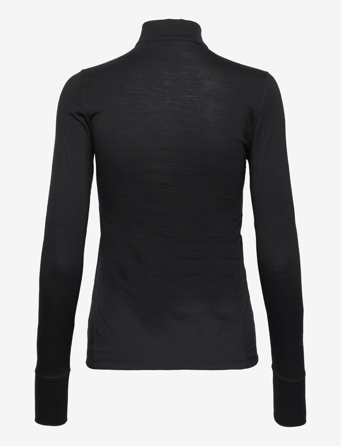 Odlo - Odlo Merino 200 Bl Top Turtle Neck L/S Half Zip - base layer tops - black - 2