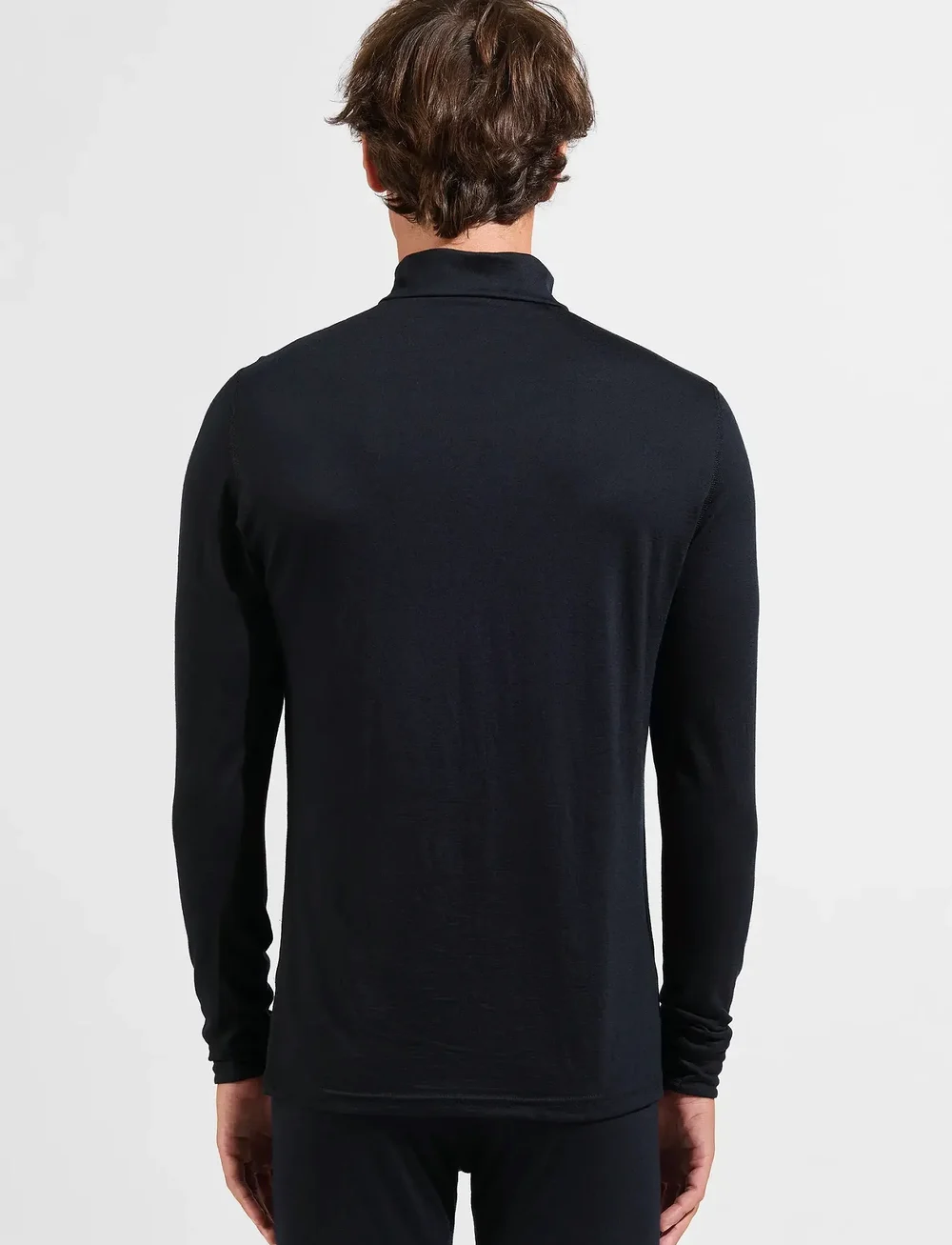 Odlo - Odlo Bl Top Turtle Neck L/S Half Zip Merino 200 - funktionsunterwäsche - oberteile - black - 3
