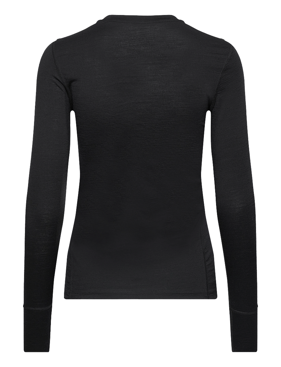 Odlo - BL TOP crew neck l/s MERINO 200 - baselayer overdele - black - 2