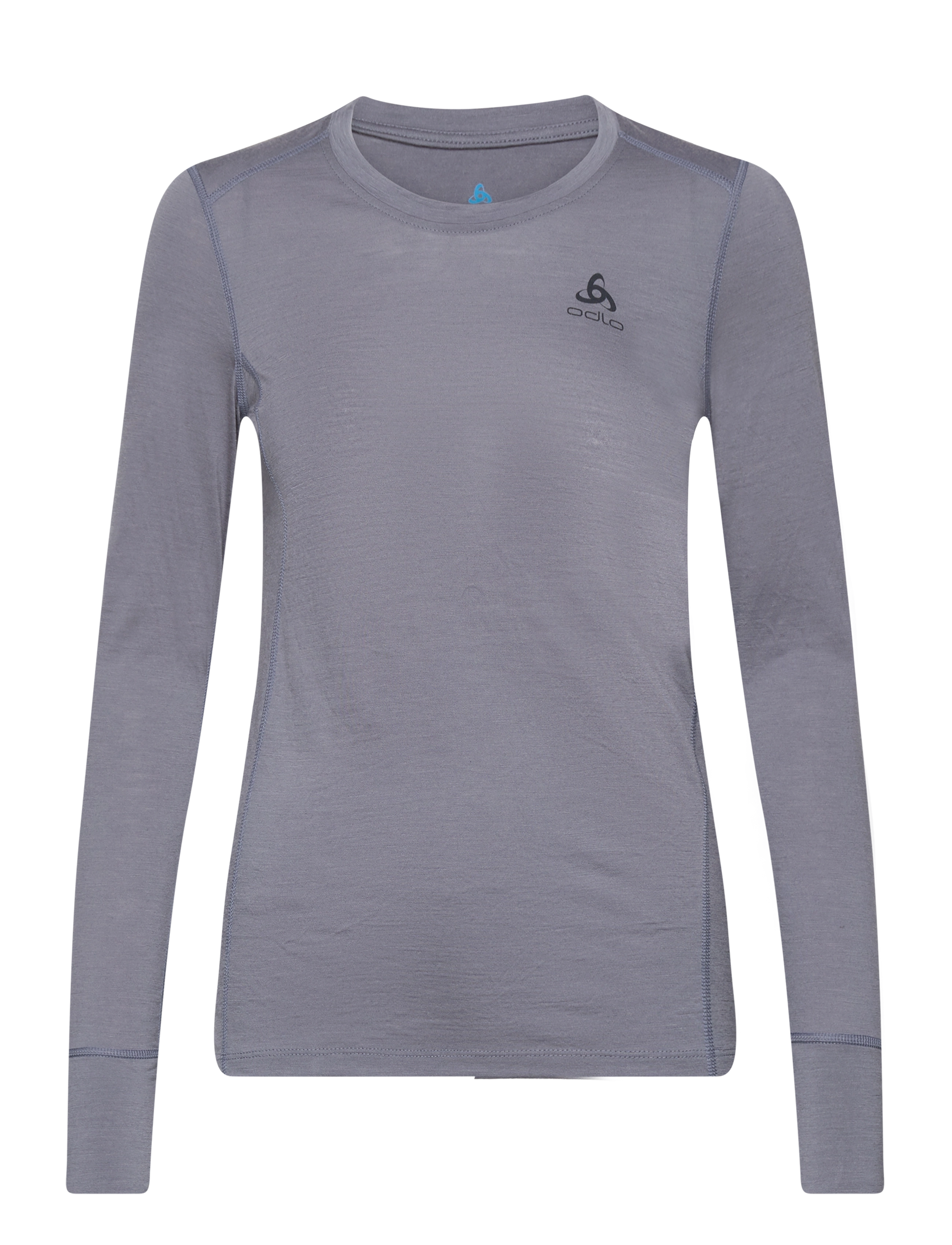 Odlo Bl Top Crew Neck L/S Merino 200 - ODLO STEEL GREY MELANGE