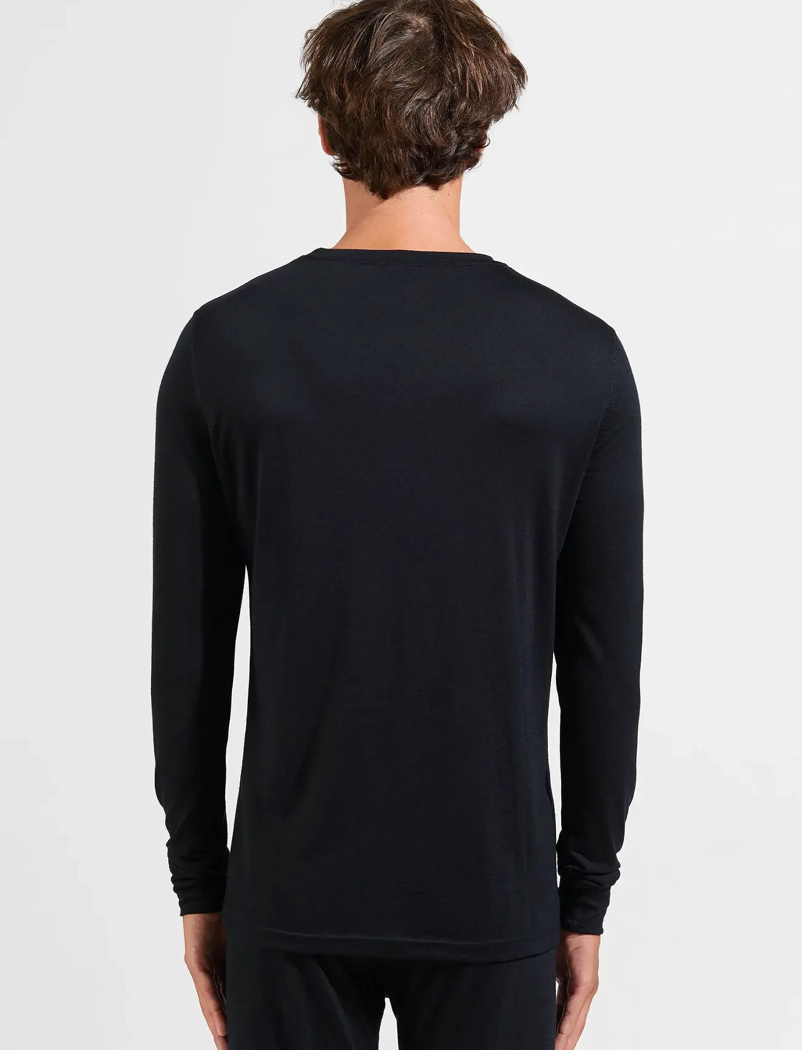 Odlo - Odlo Merino 200 Bl Top Crew Neck L/S - black - 3
