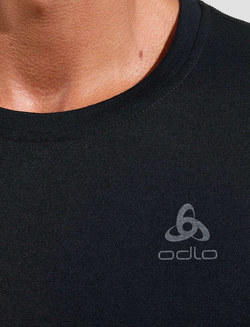 Odlo - Odlo Merino 200 Bl Top Crew Neck L/S - aluskihina kantavad alussärgid - black - 4