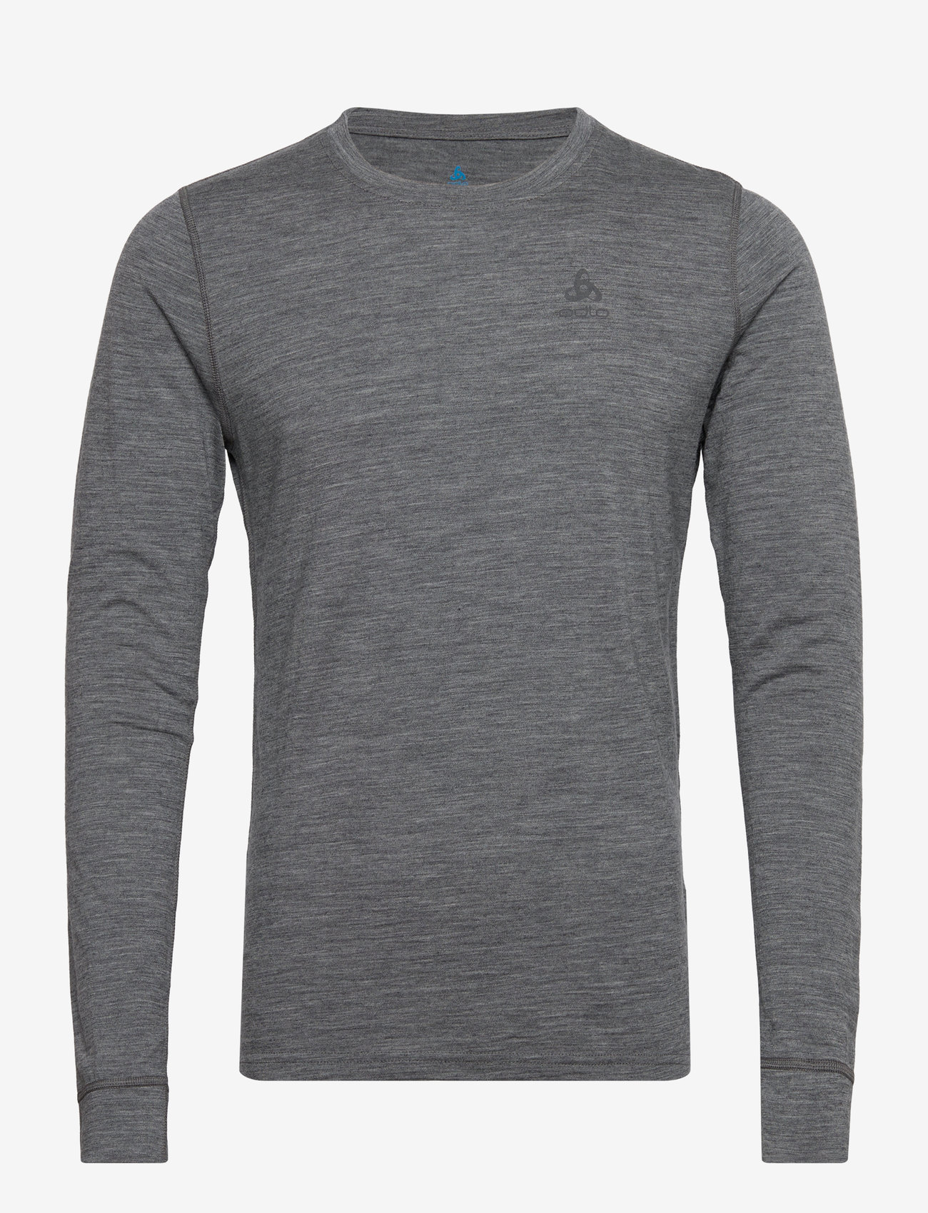 Odlo - Odlo Merino 200 Bl Top Crew Neck L/S - underställströjor - odlo steel grey melange - 1
