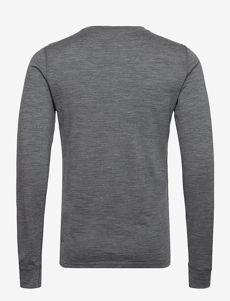 Odlo - Odlo Merino 200 Bl Top Crew Neck L/S - underställströjor - odlo steel grey melange - 2