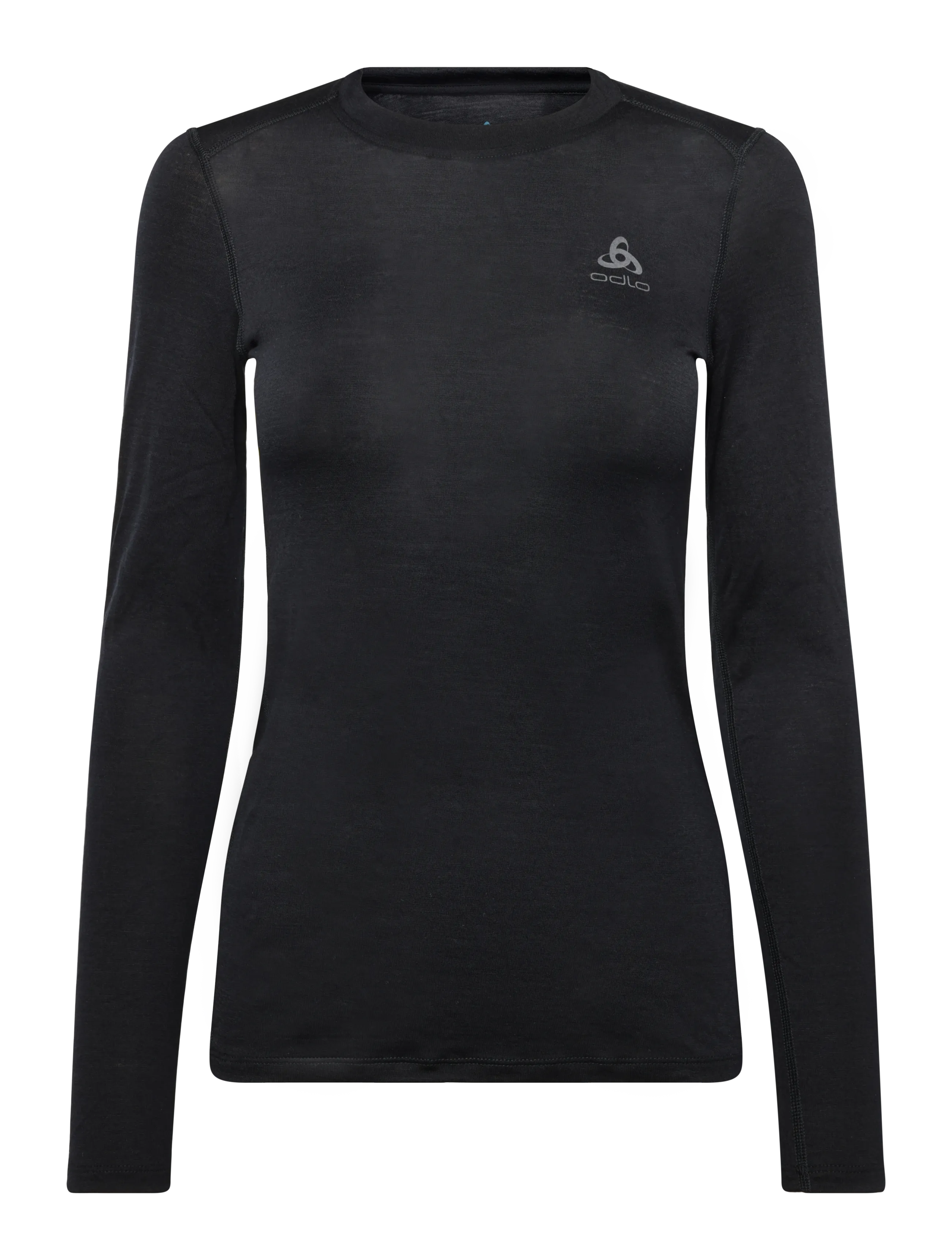 Odlo BL TOP crew neck l/s MERINO 160 - Funktionsunterwäsche - BLACK / black