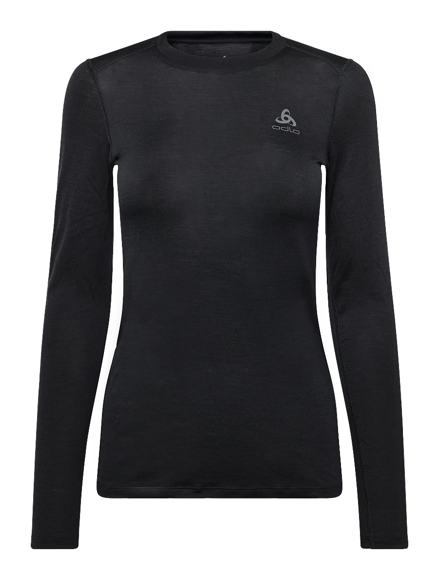 Odlo - BL TOP crew neck l/s MERINO 160 - baselayer overdele - black - 0