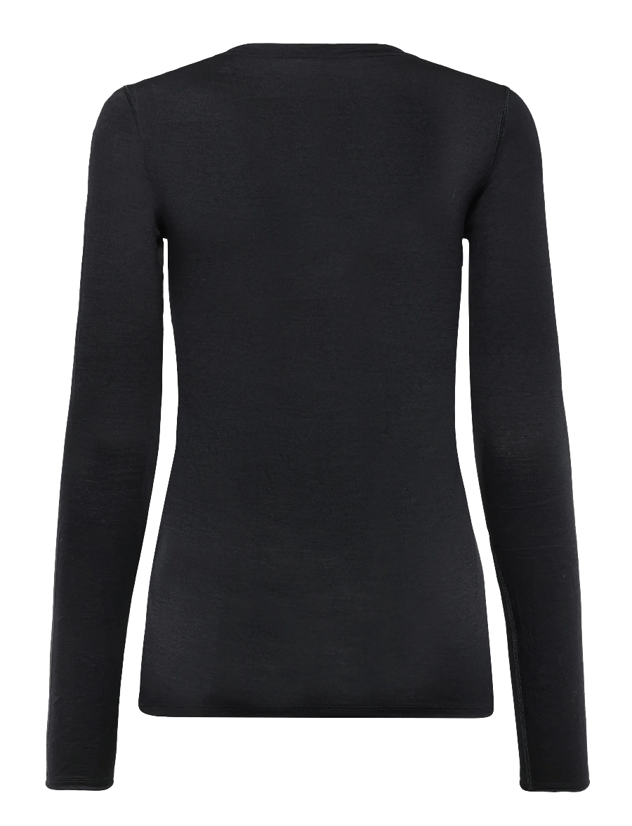Odlo - BL TOP crew neck l/s MERINO 160 - baselayer overdele - black - 1