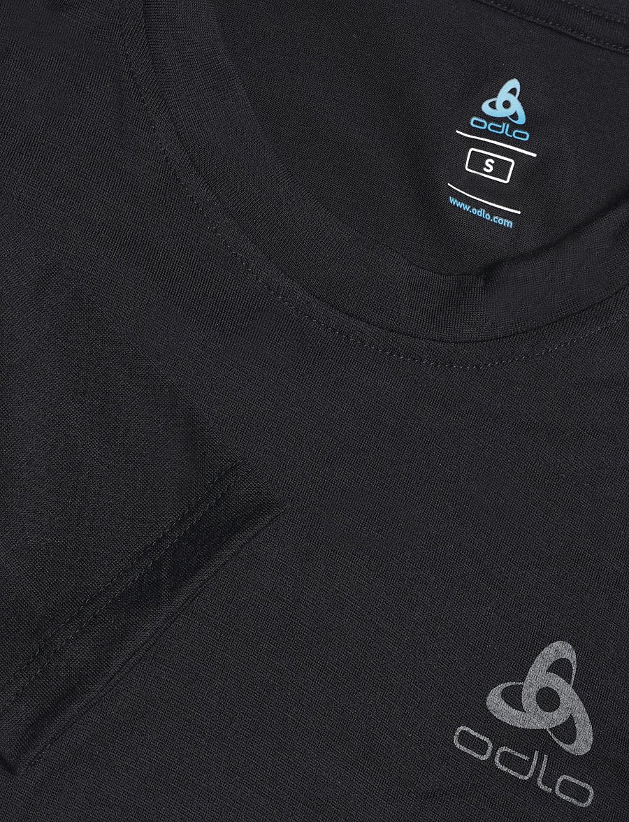 Odlo - BL TOP crew neck l/s MERINO 160 - baselayer overdele - black - 2