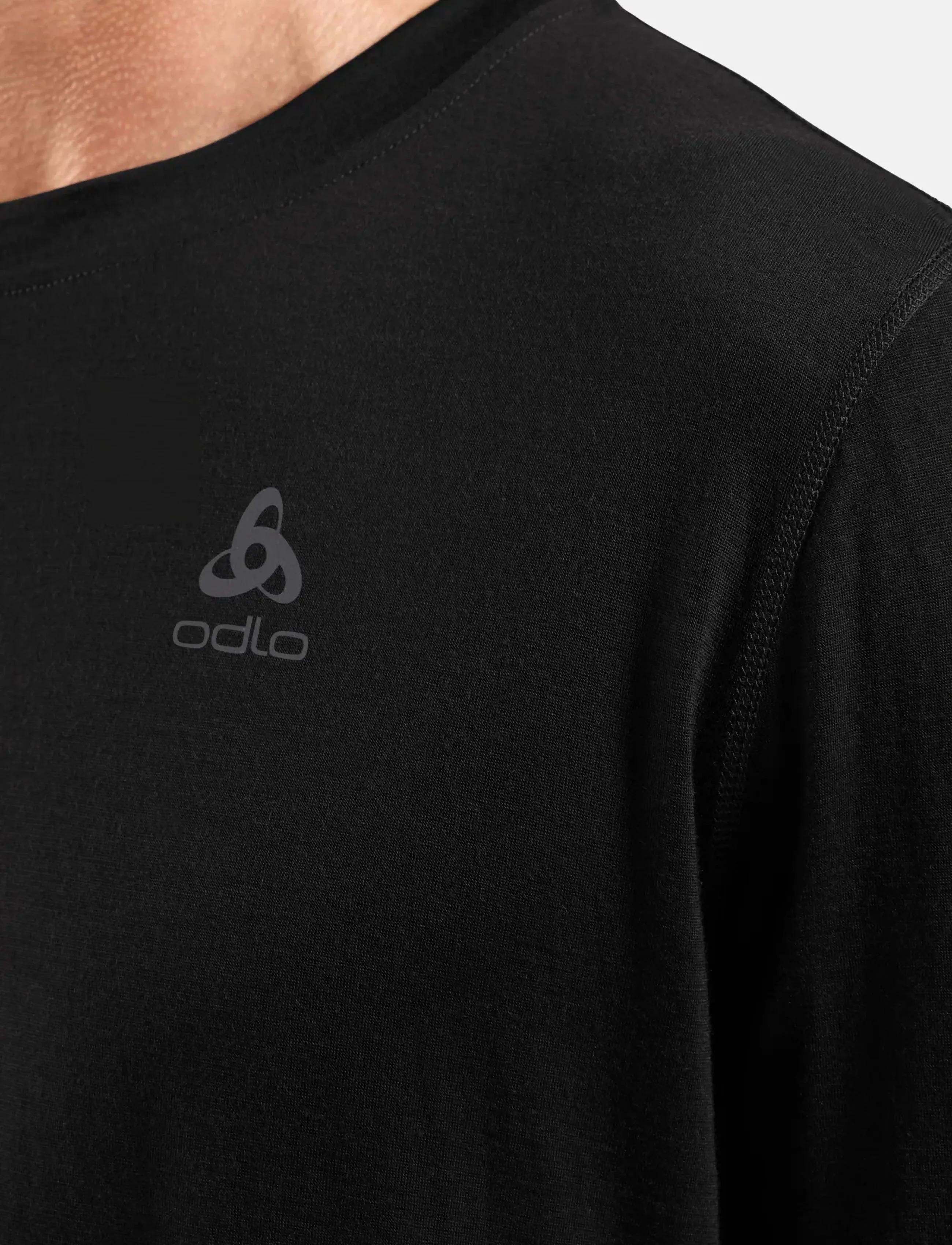 Odlo - BL TOP crew neck l/s MERINO 160 - funktionsunterwäsche - oberteile - black - 3